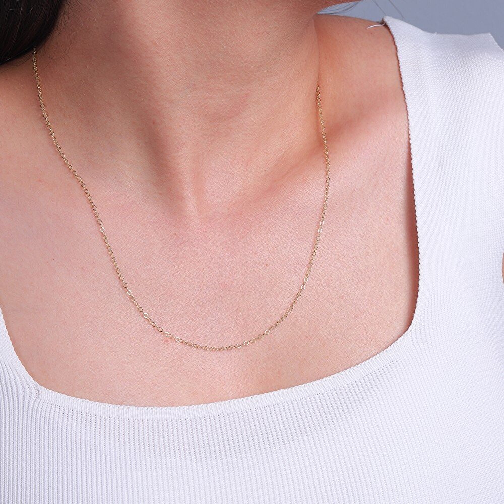 14 Ayar Sarı Altın Trend Zincir