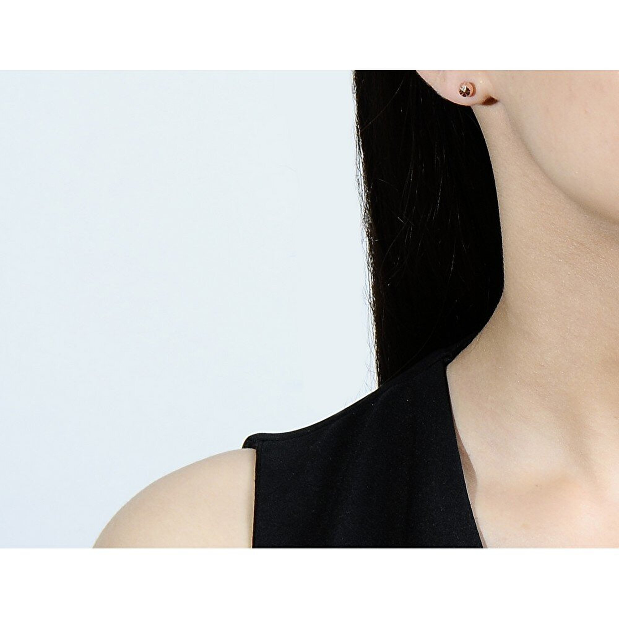 14 Ayar Rose Altın Top Küpe