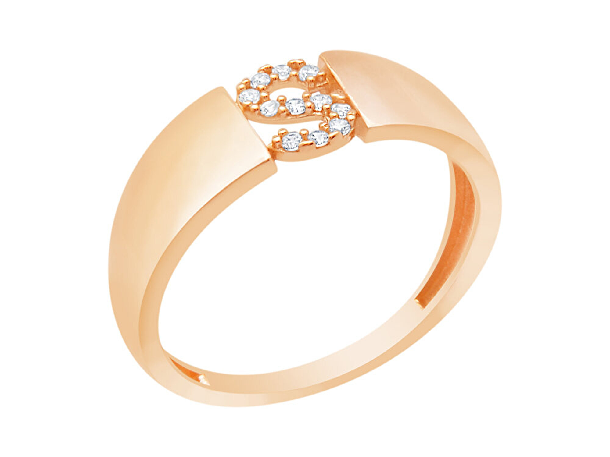 14 Ayar Rose Altın S Harf Yüzük