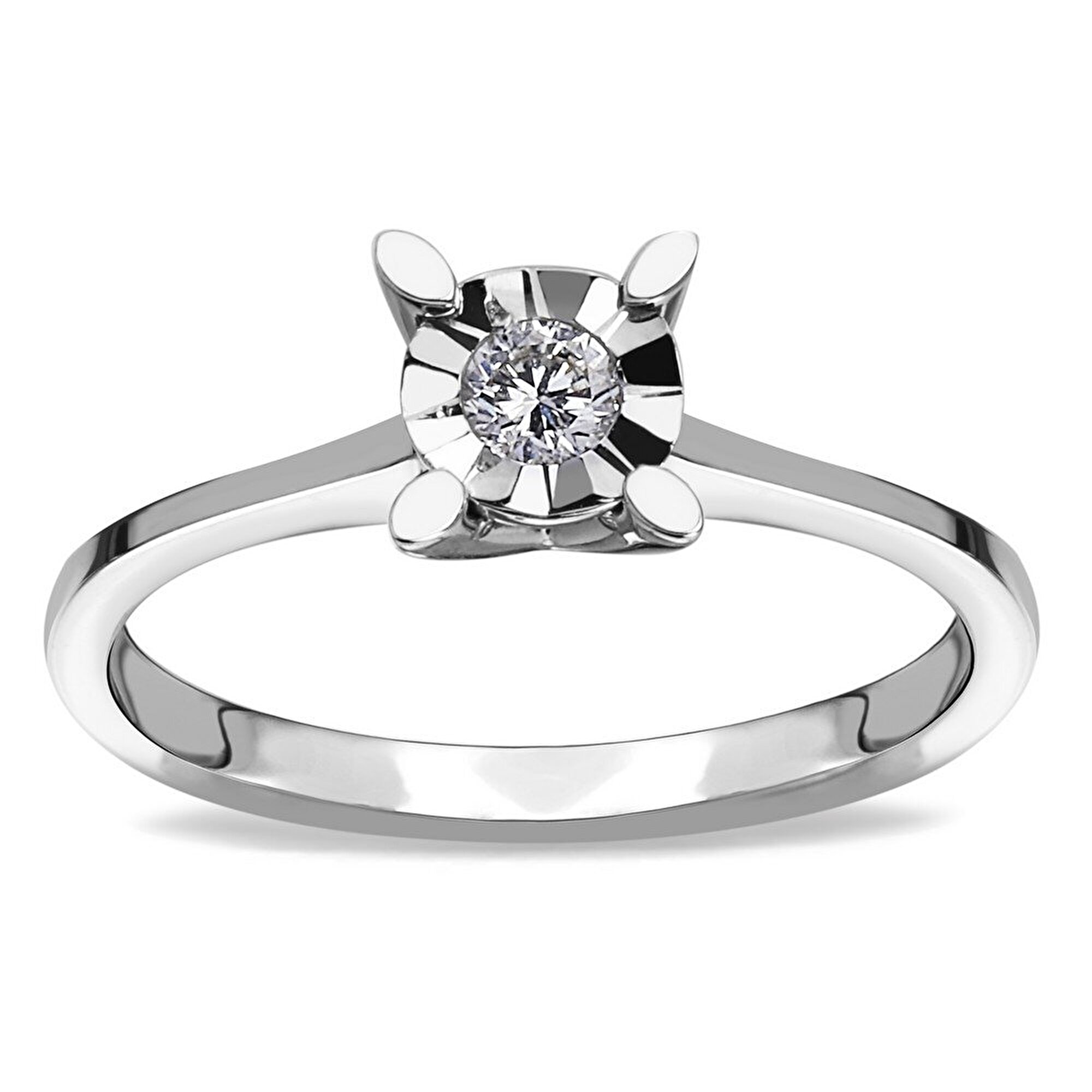 0,10 Karat Tektaş Pırlanta Yüzük