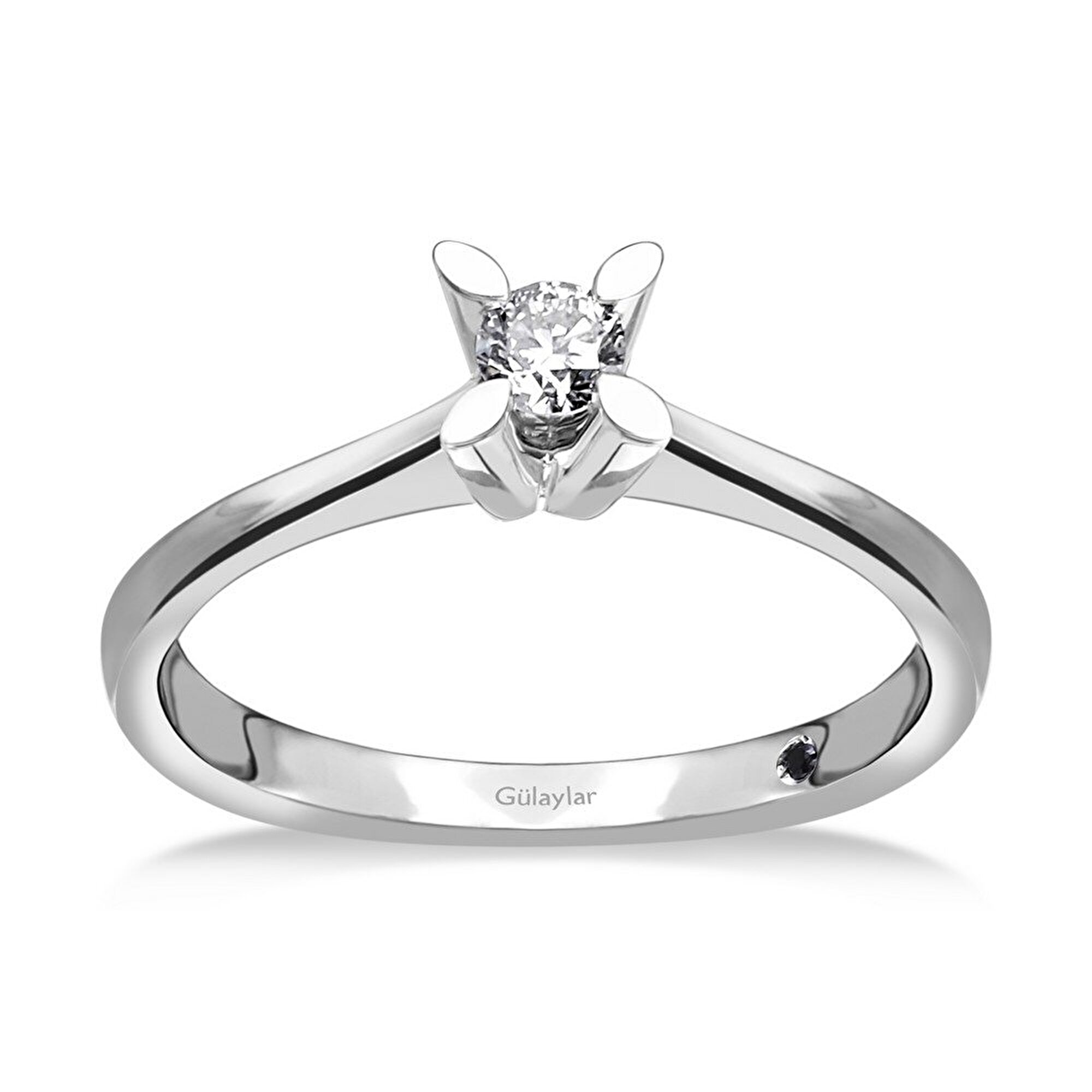 0,16 Karat Tektaş Pırlanta Yüzük