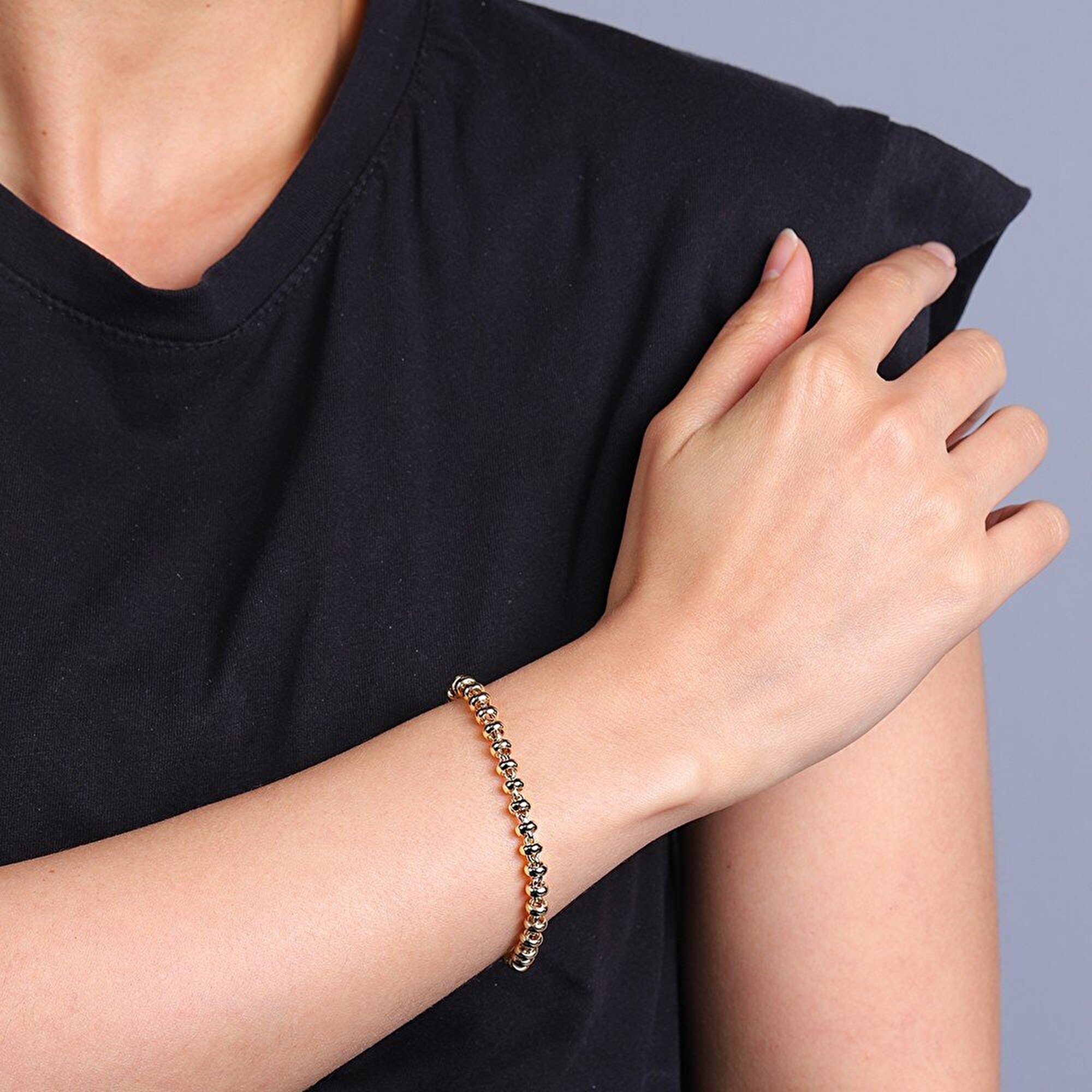 14 Ayar Sarı Altın Trend Bileklik