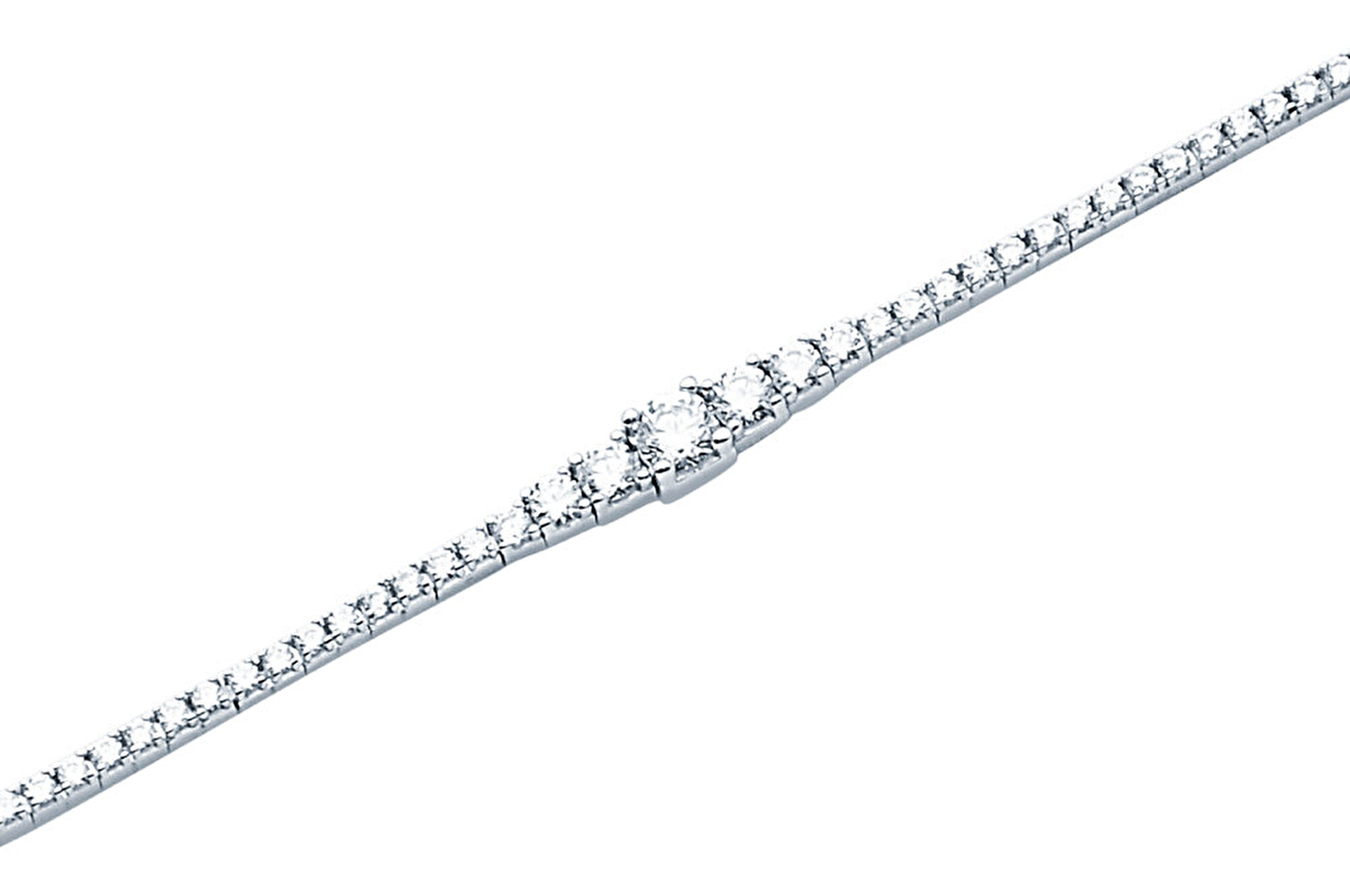 14 Ayar Beyaz Altın Su Yolu Bileklik