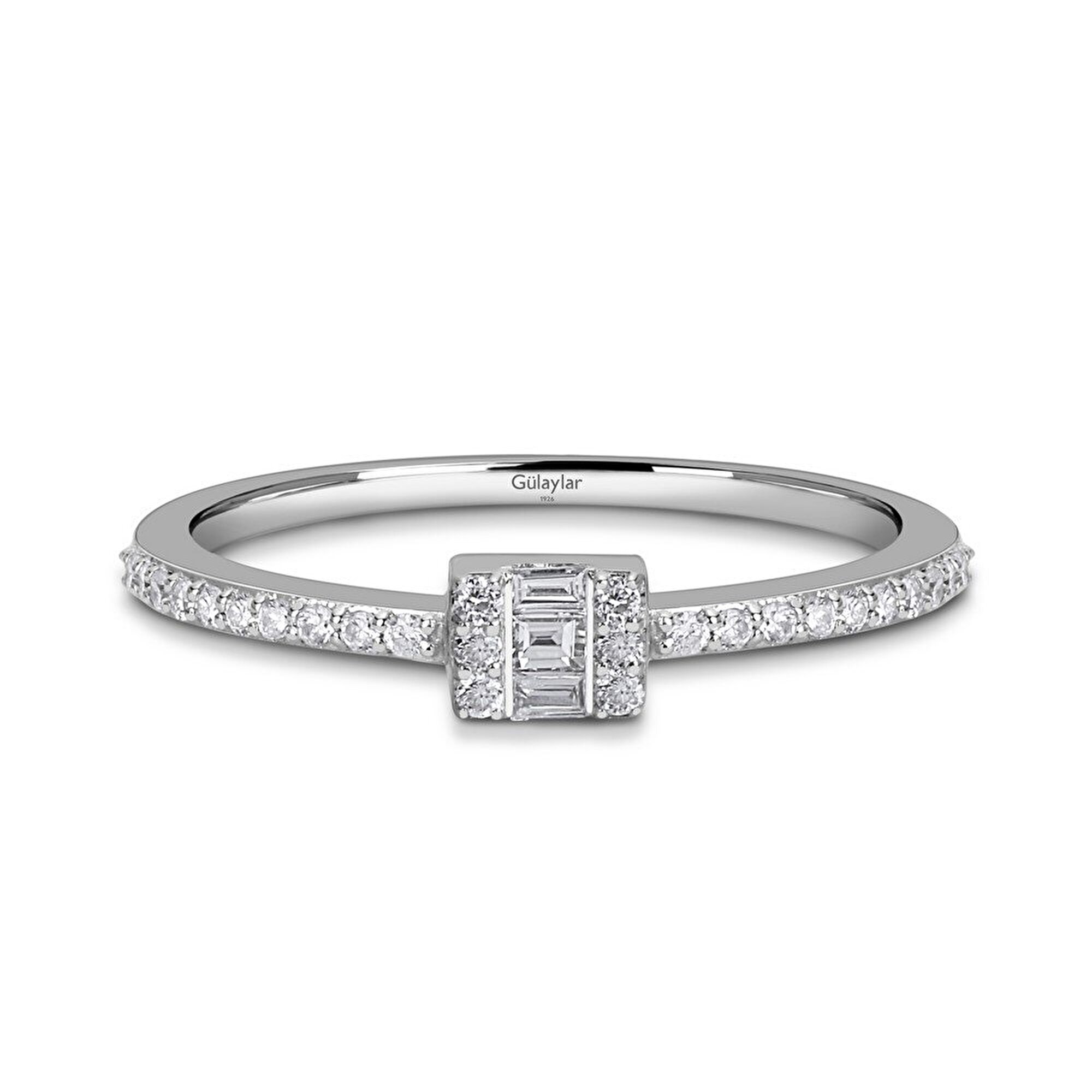 0,20 Karat Baget Pırlanta Yüzük