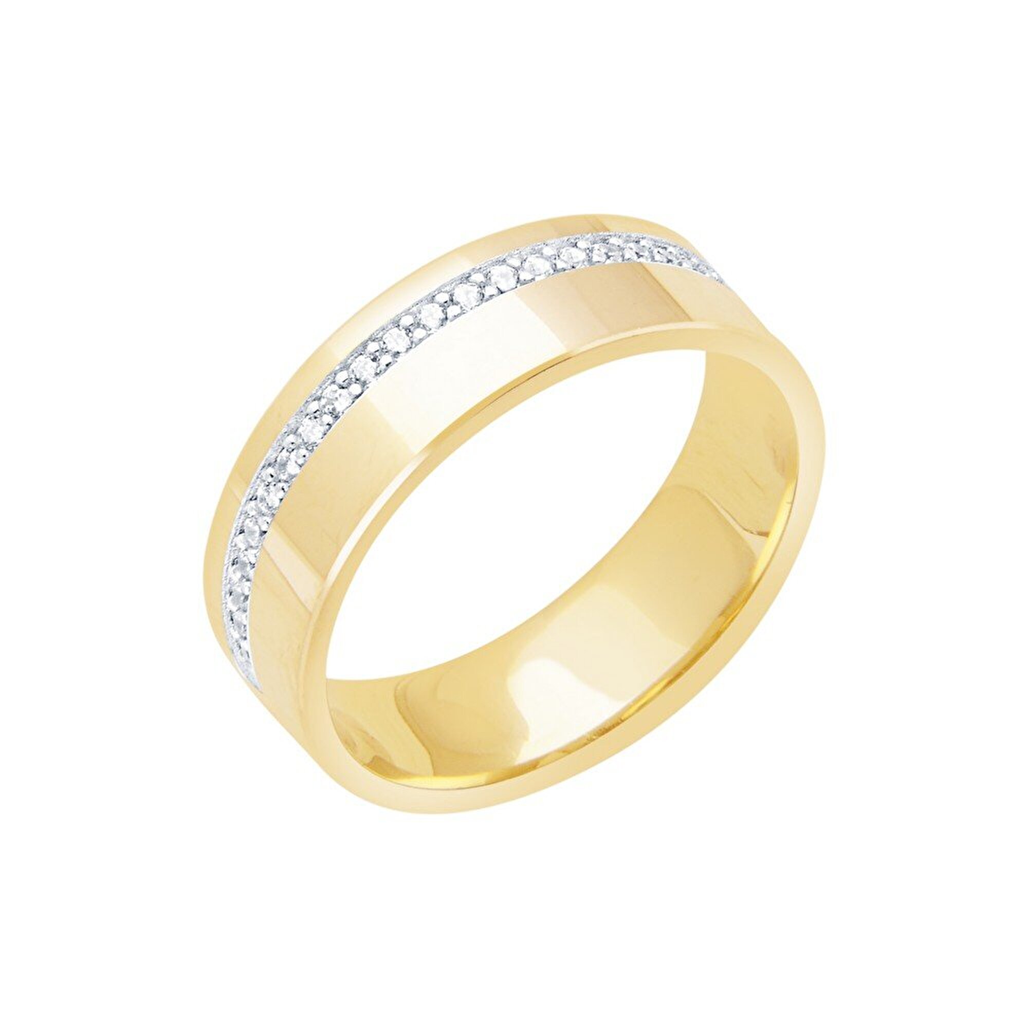 14 Ayar Sarı Altın Modern Alyans