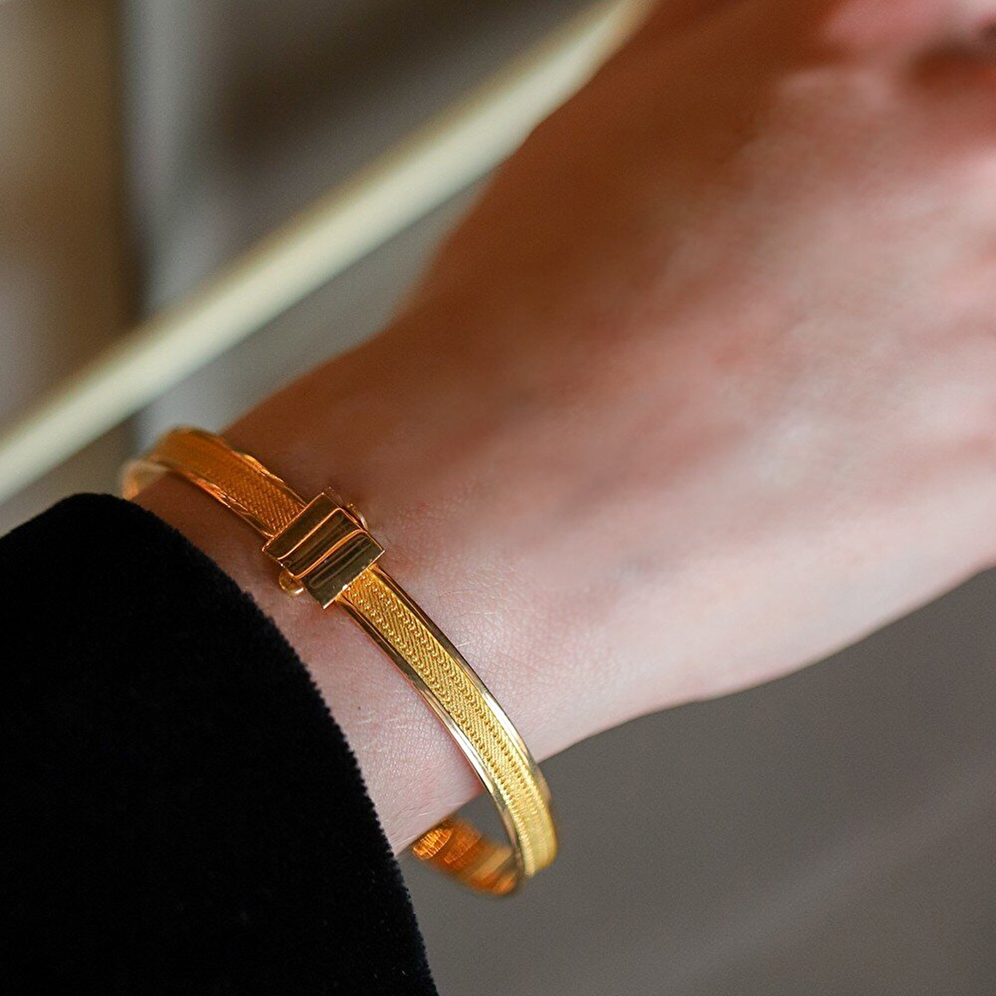 22 Ayar Sarı Altın Trabzon Bilezik