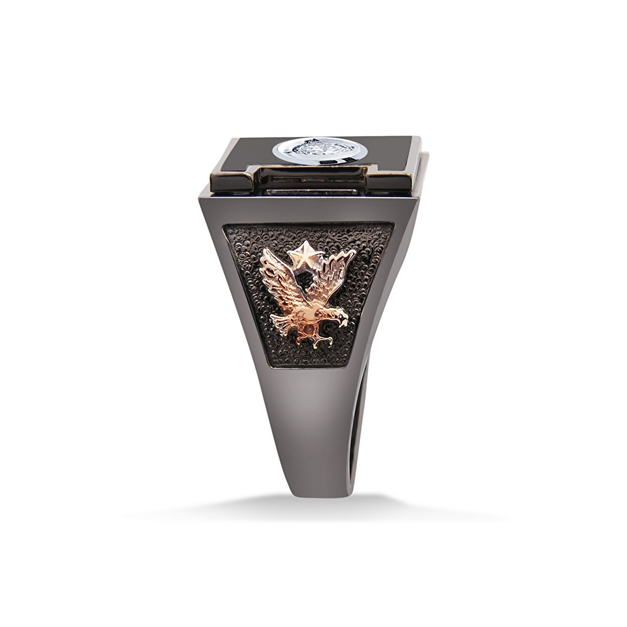 14 Ayar 3 Renkli Altın Erkek Yüzük