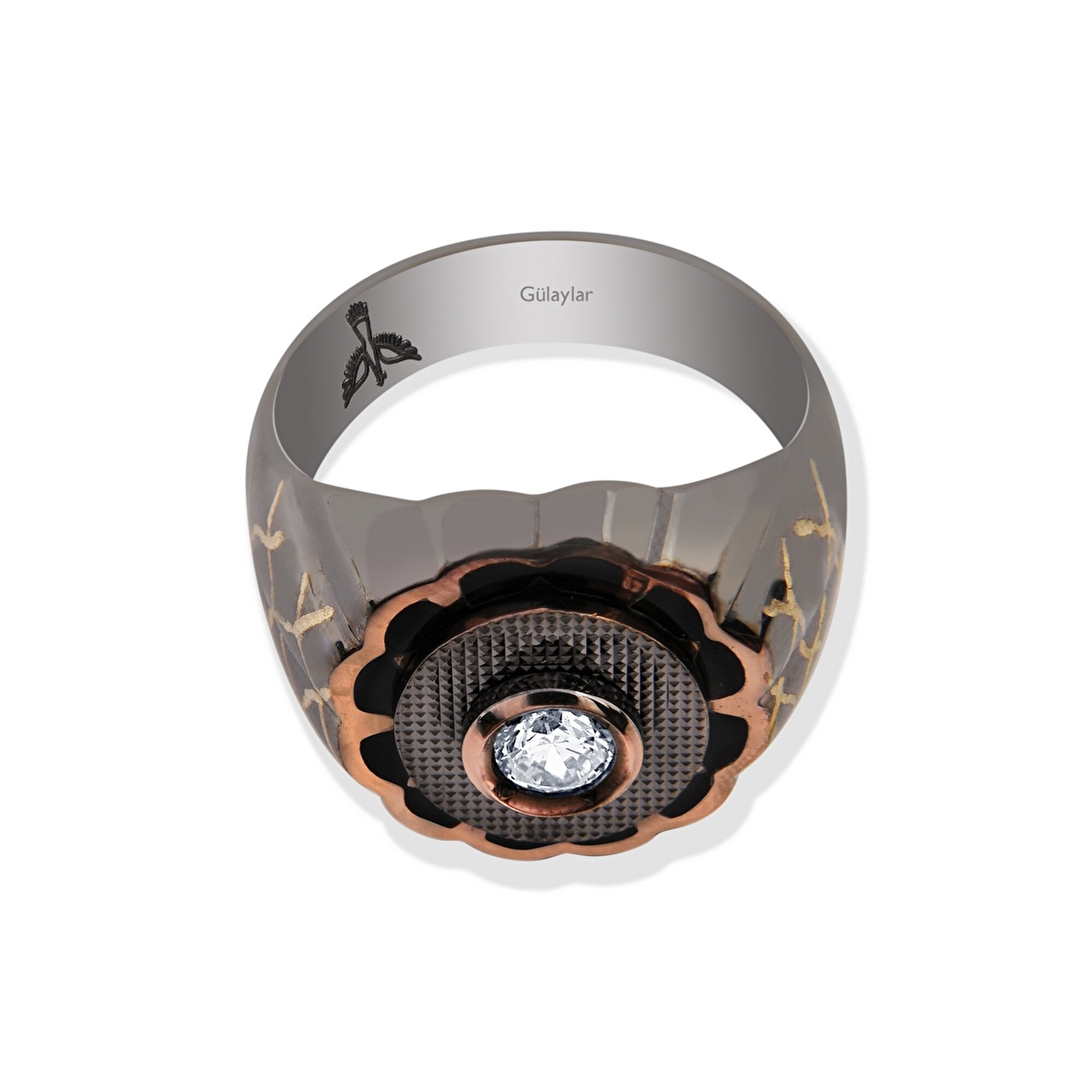 14 Ayar 3 Renkli Altın Erkek Yüzük