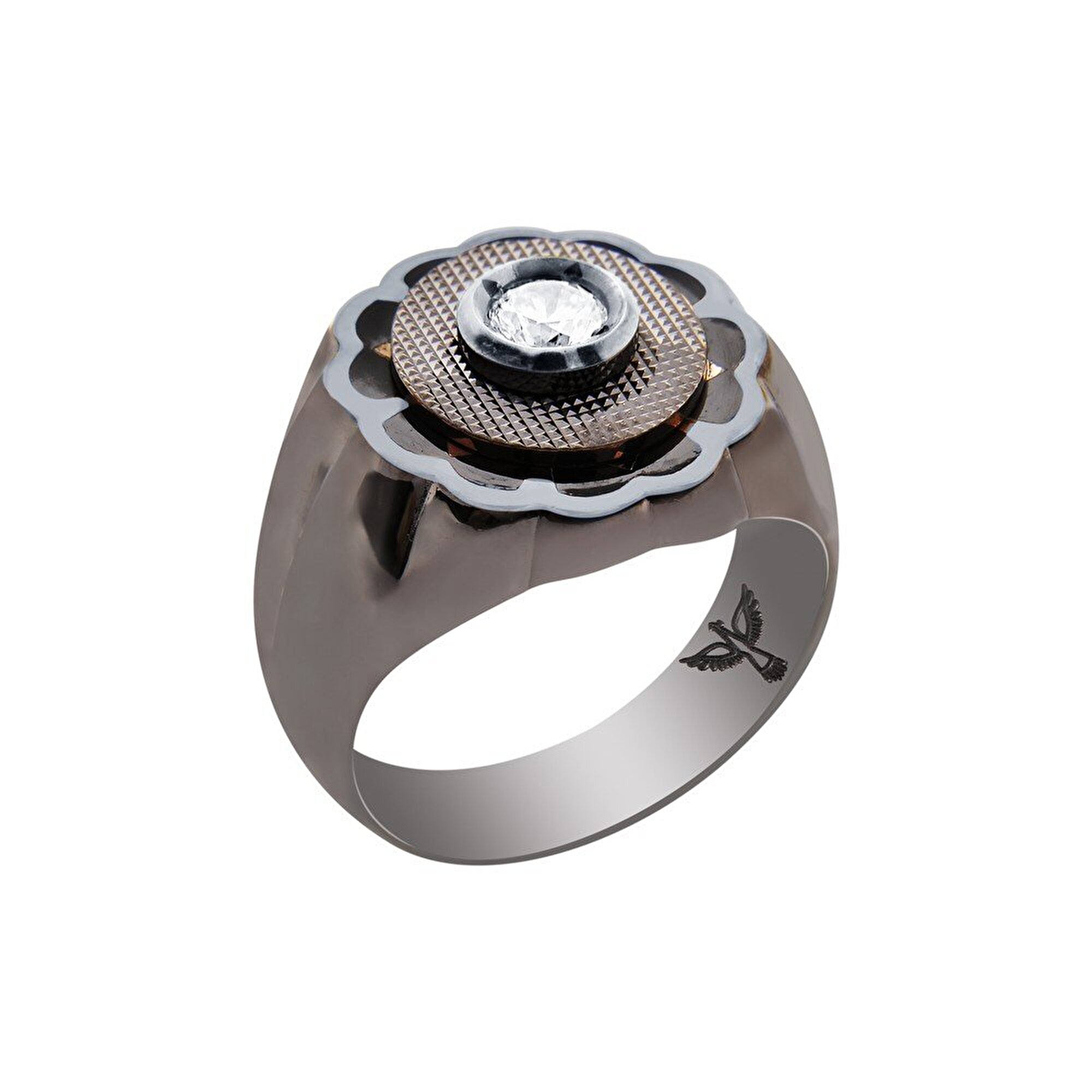 14 Ayar 3 Renkli Altın Erkek Yüzük