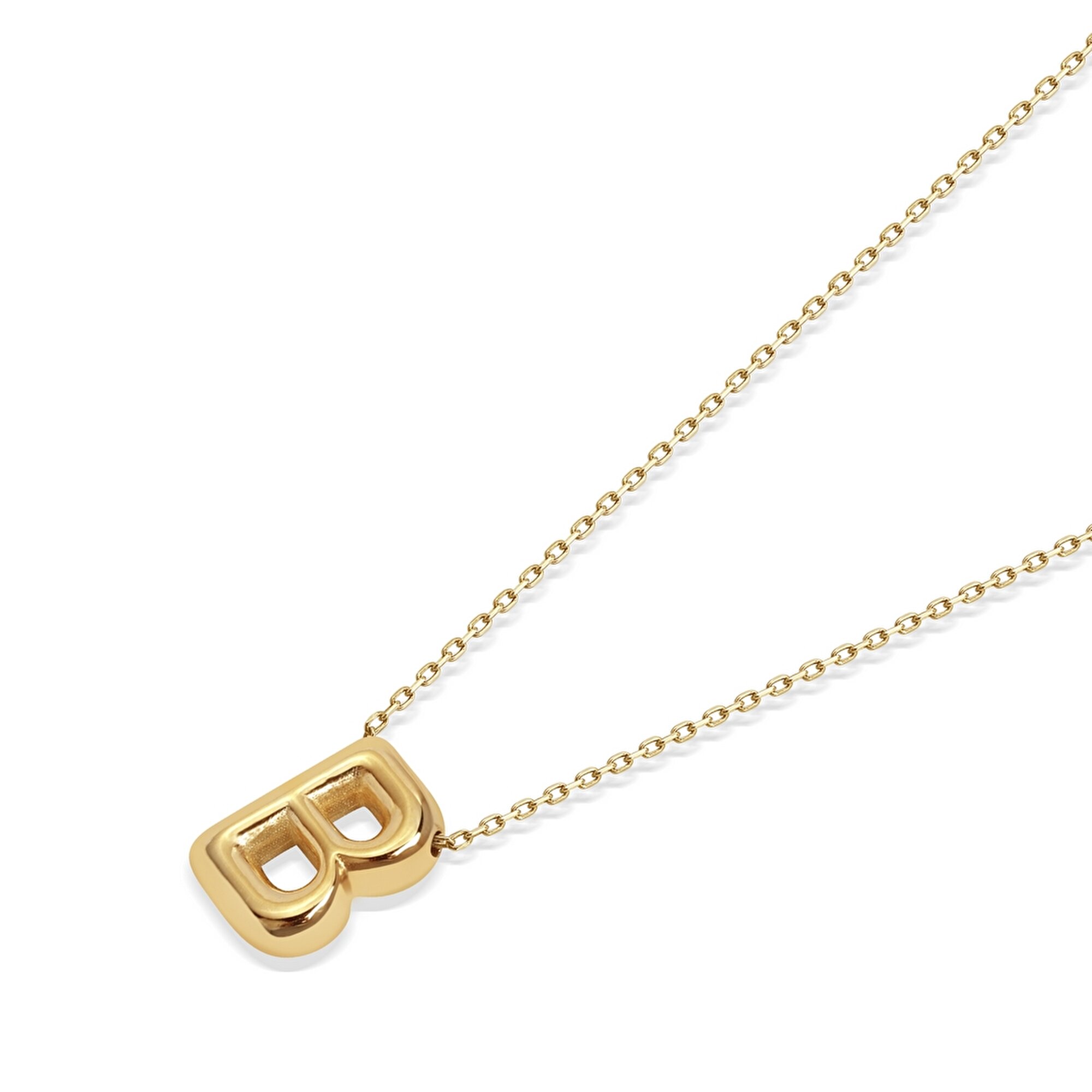 14 Ayar B Harf Bubble Kolye