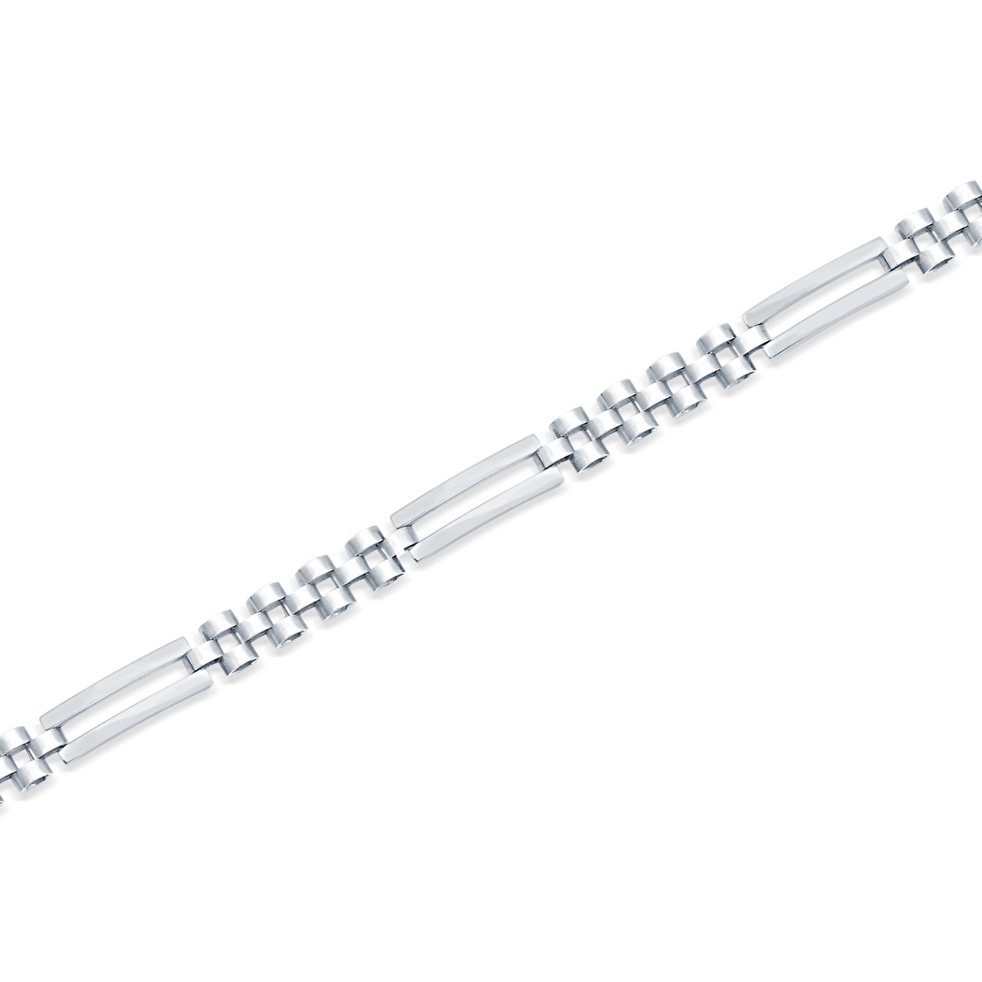 14 Ayar Beyaz Altın Klasik Bileklik