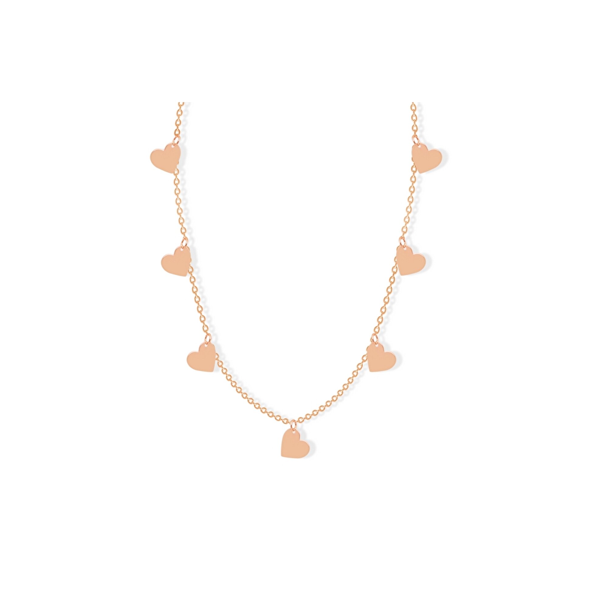 14 Ayar Rose Altın Kalp Figürlü Kolye