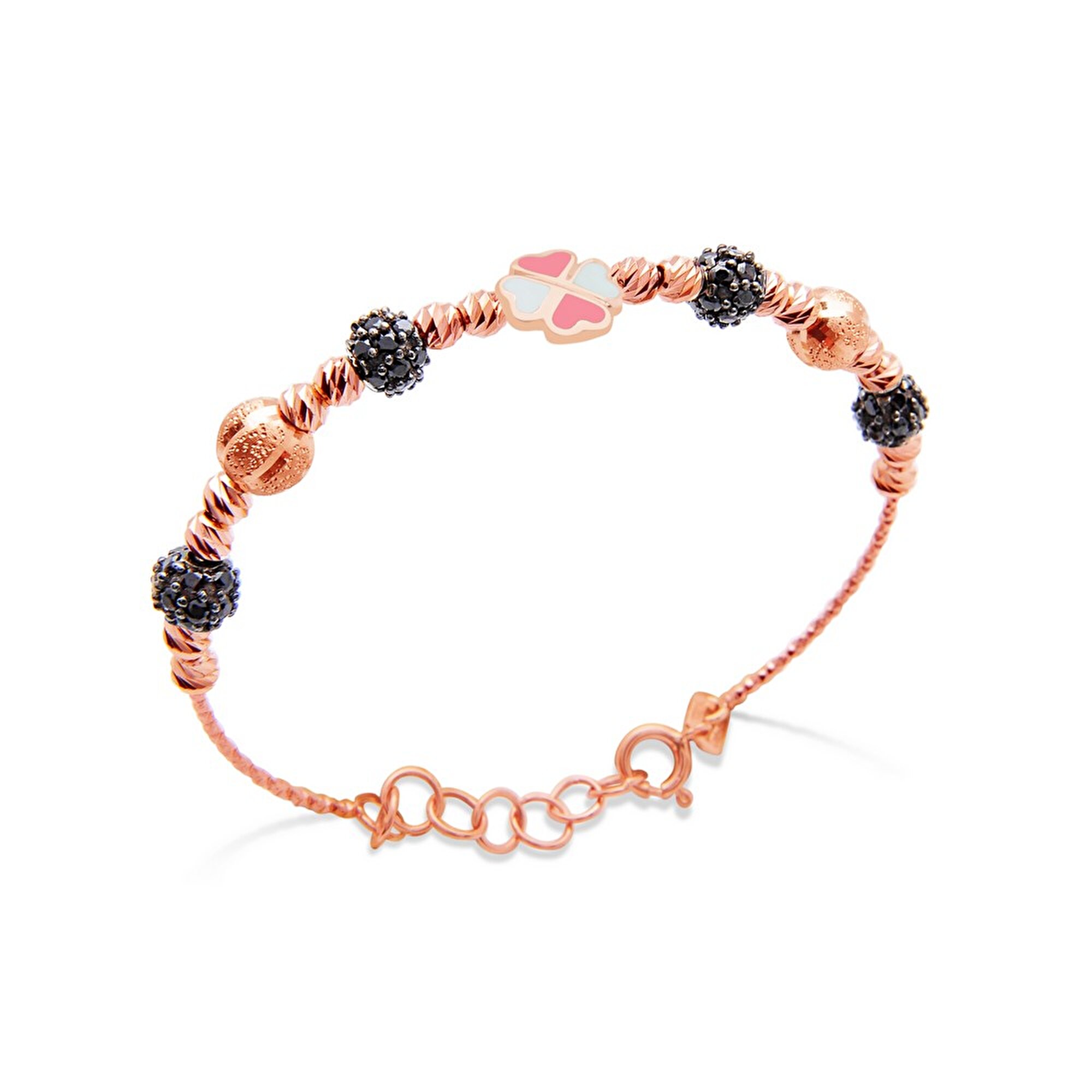 14 Ayar Rose Altın Dorika Çocuk Bilezik