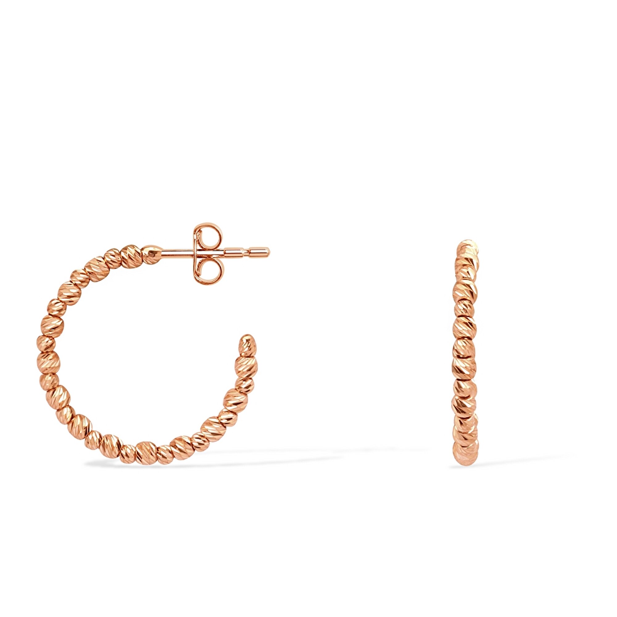 14 Ayar Rose Altın Dorika Küpe