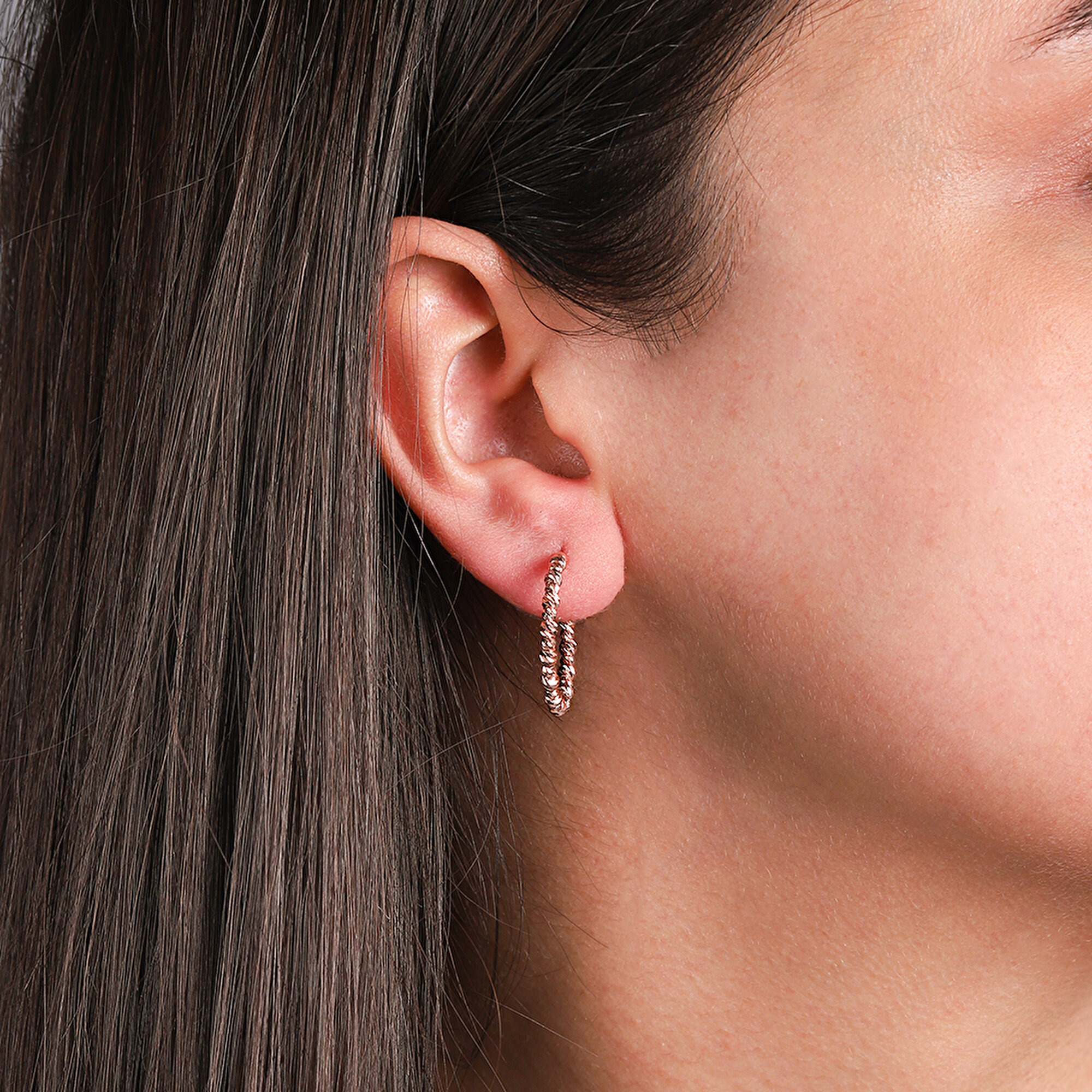 14 Ayar Rose Altın Dorika Küpe