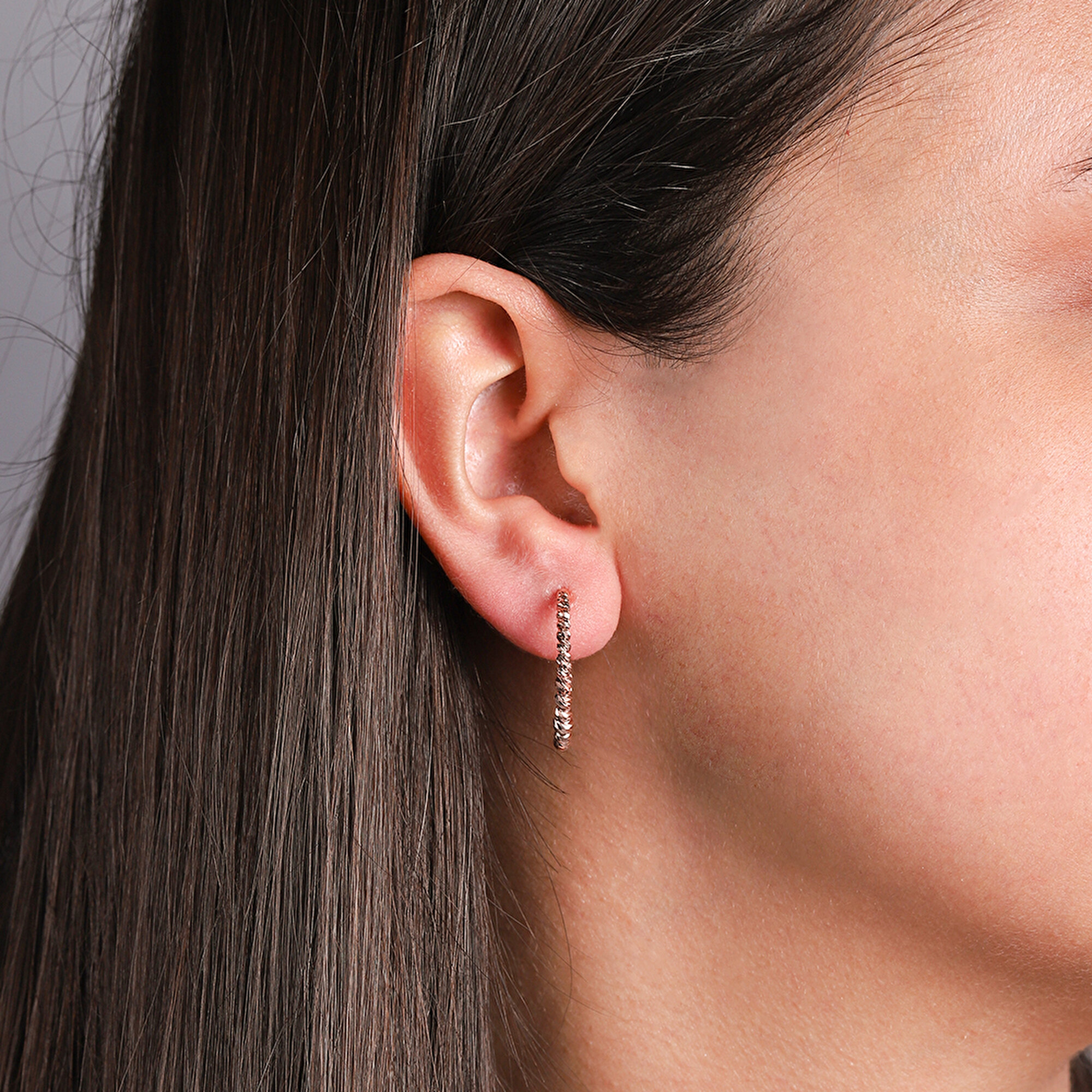 14 Ayar Rose Altın Dorika Küpe