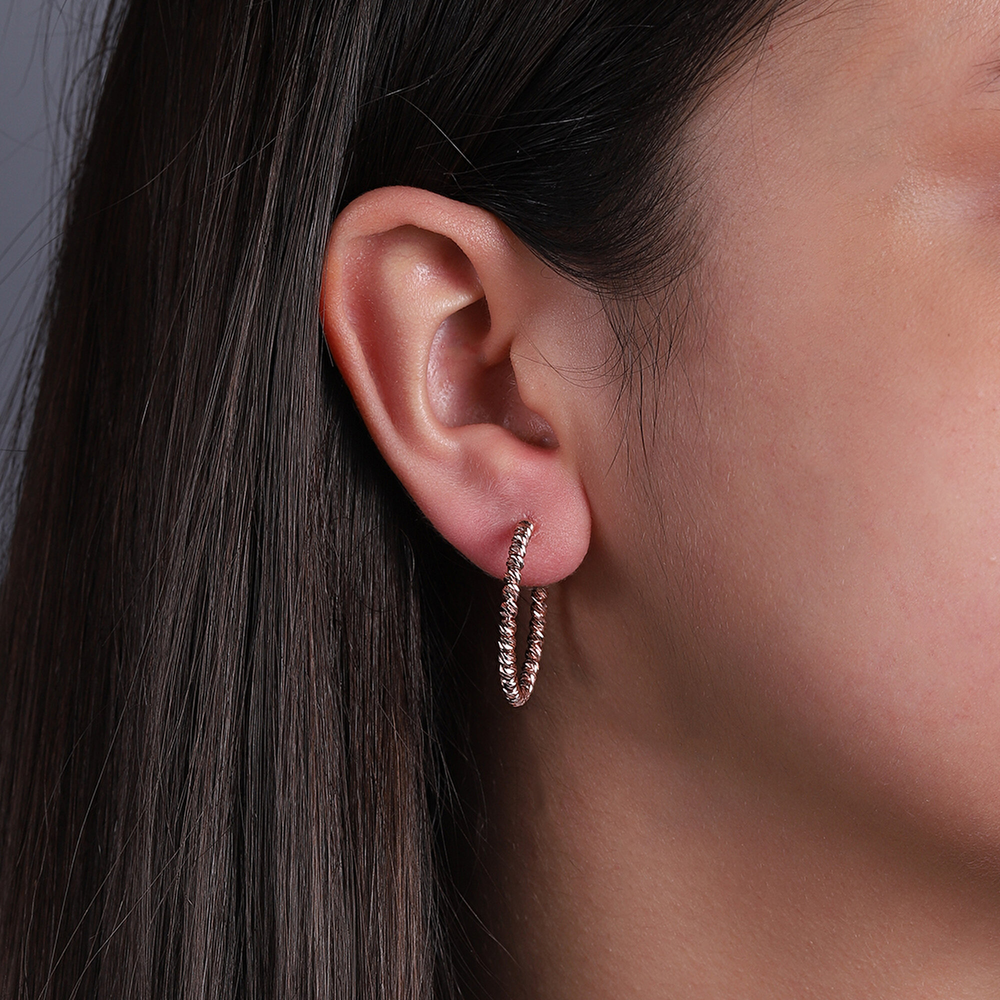 14 Ayar Rose Altın Dorika Küpe