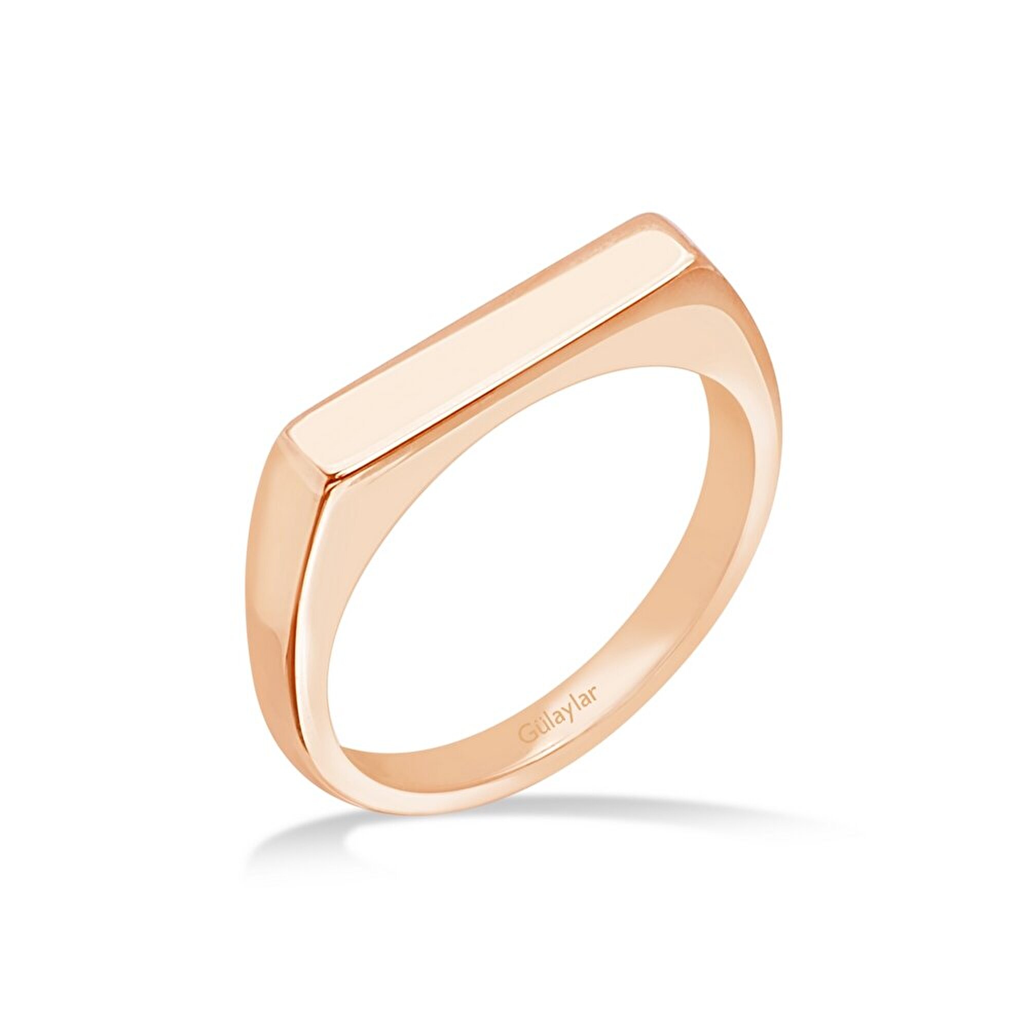 14 Ayar Rose Altın Minimal Yüzük