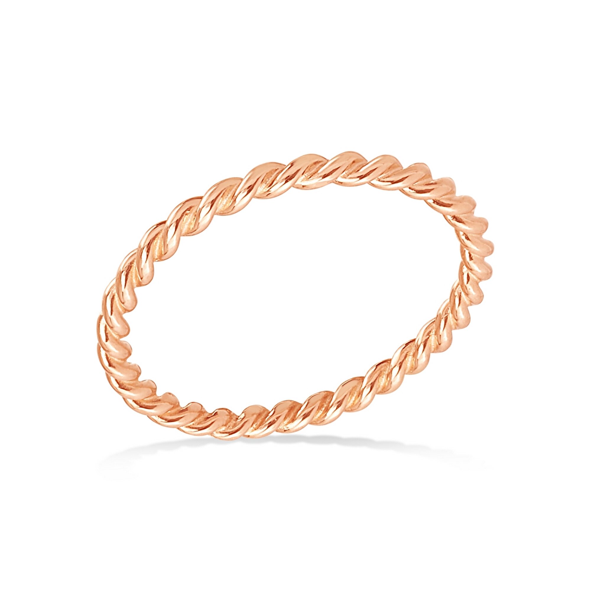 14 Ayar Rose Altın Minimal Yüzük