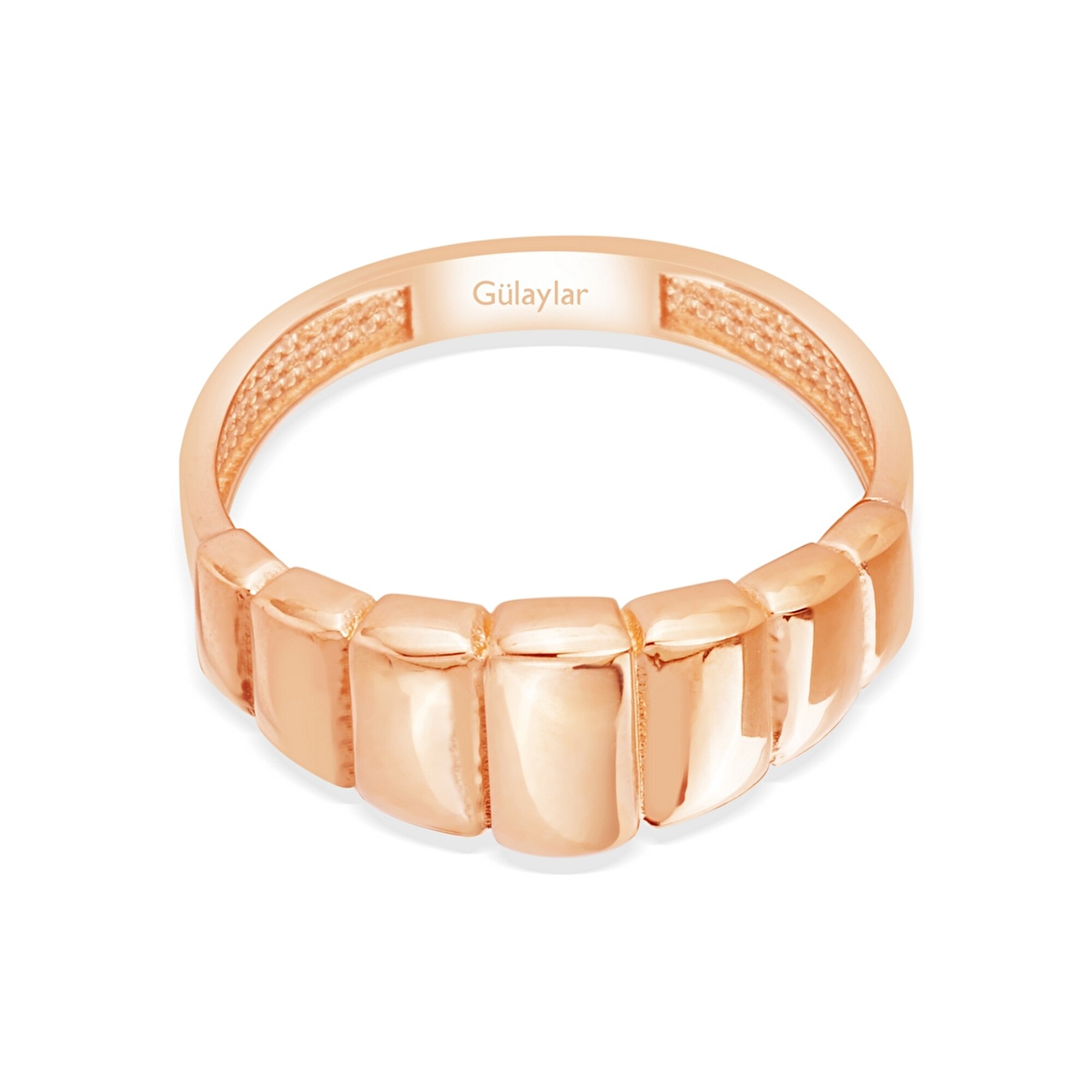 14 Ayar Rose Altın Taşsız Yüzük