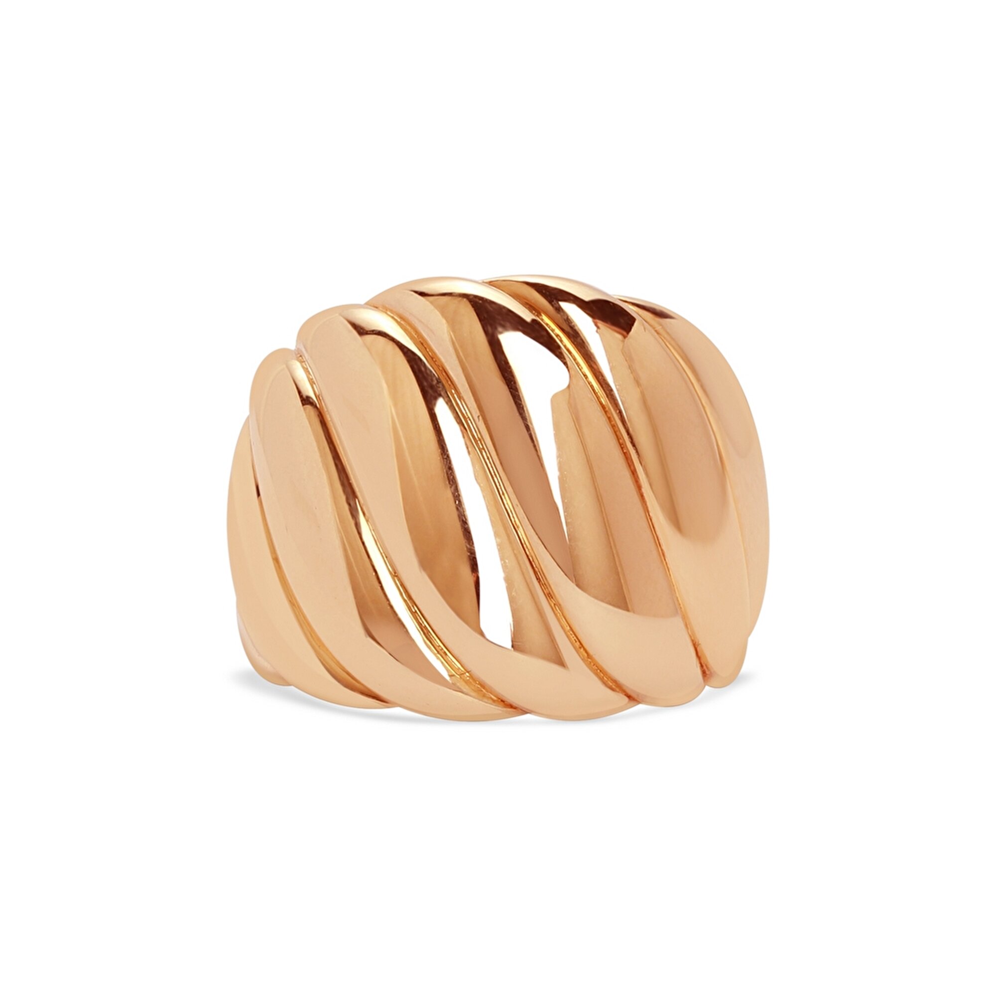 14 Ayar Rose Altın Trend Burgu Yüzük