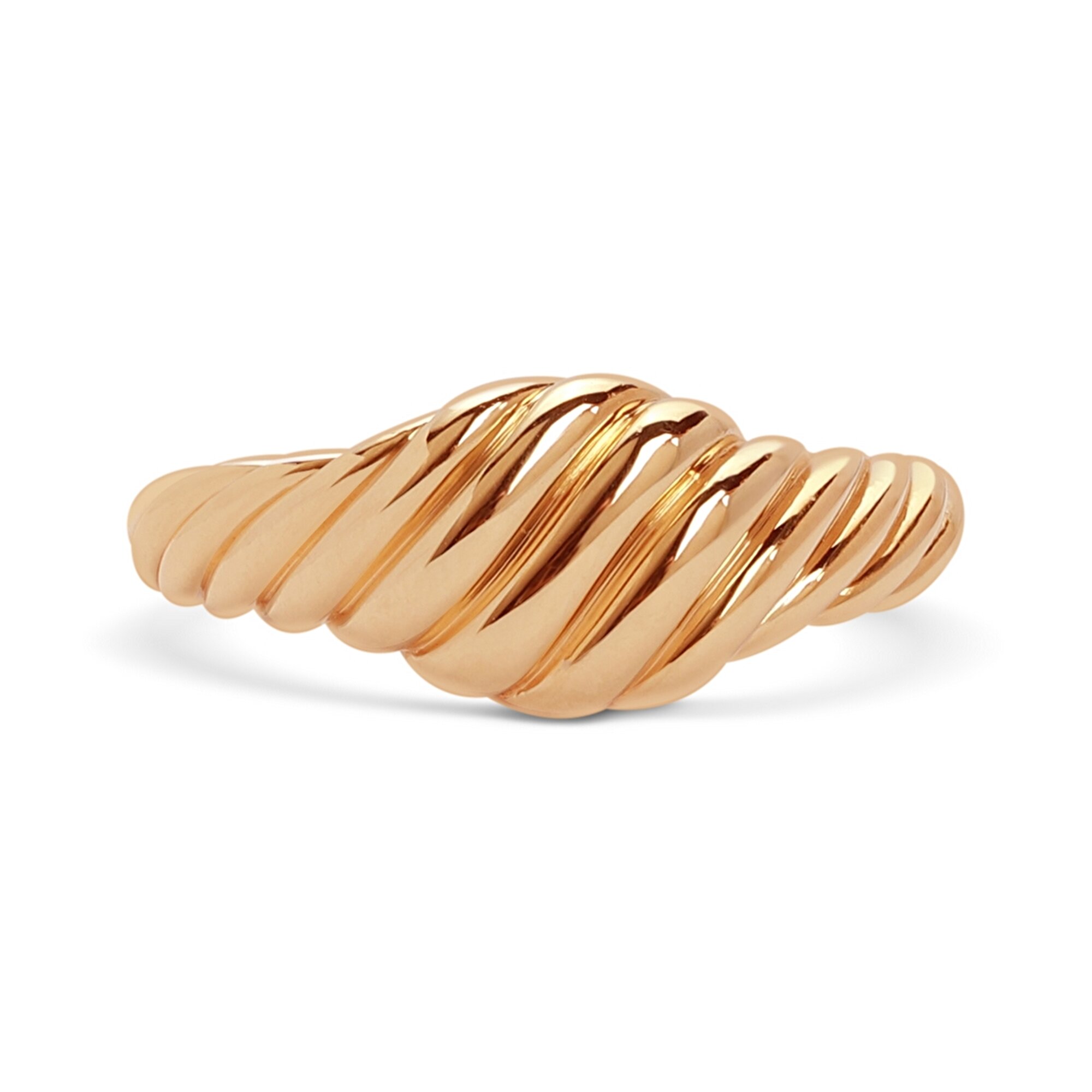 14 Ayar Rose Altın Trend Burgu Yüzük