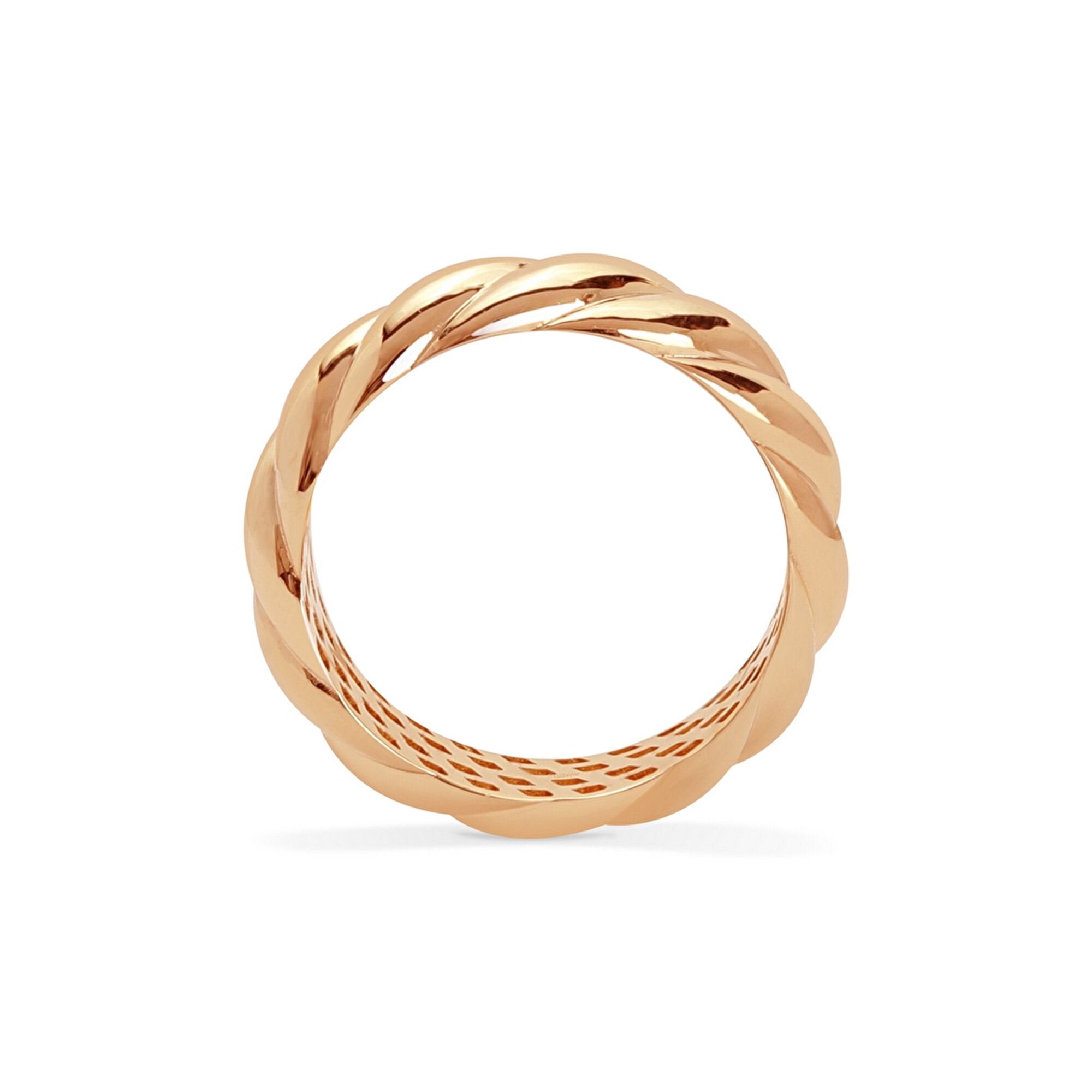 14 Ayar Rose Altın Trend Burgu Yüzük