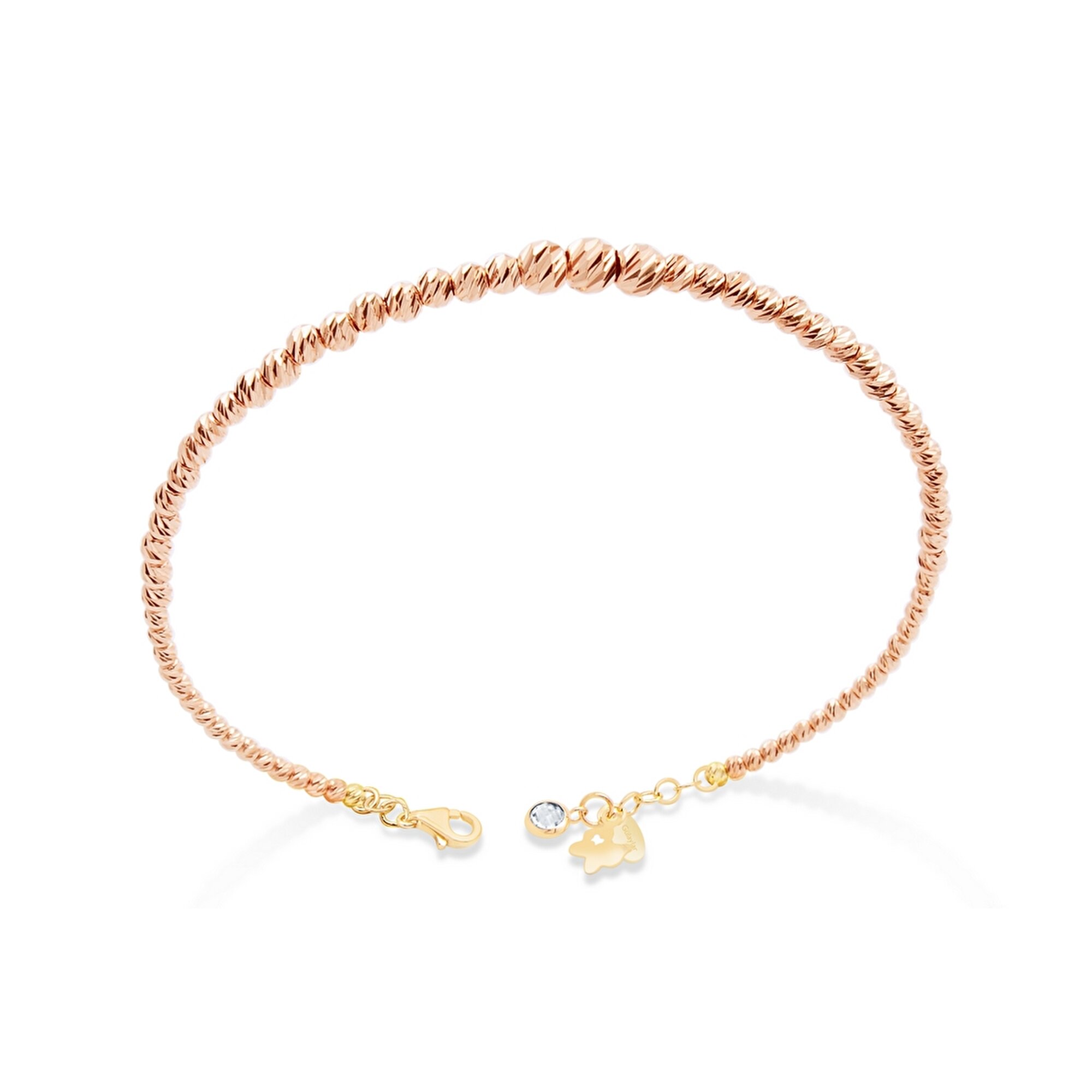 14 Ayar Rose-Sarı Altın Dorika Bilezik