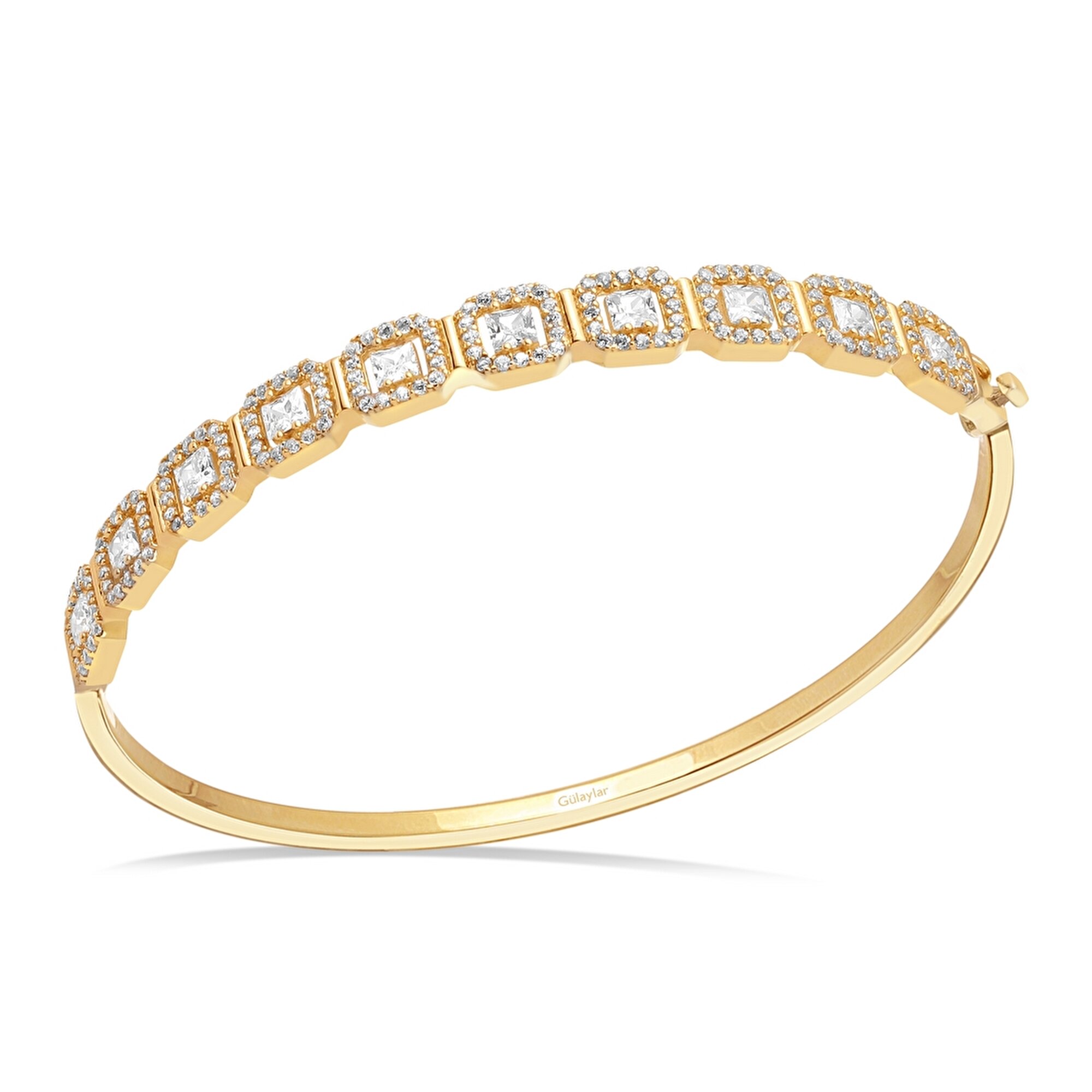 14 Ayar Sarı Altın Baget Bilezik