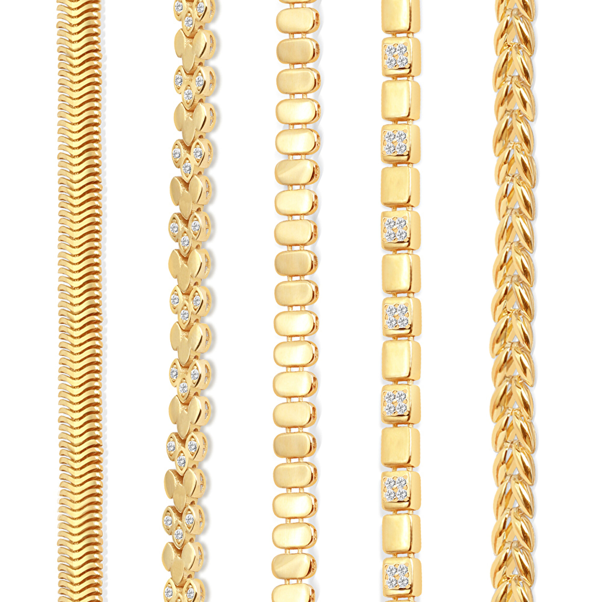 14 Ayar Sarı Altın Balık Sırtı Bileklik