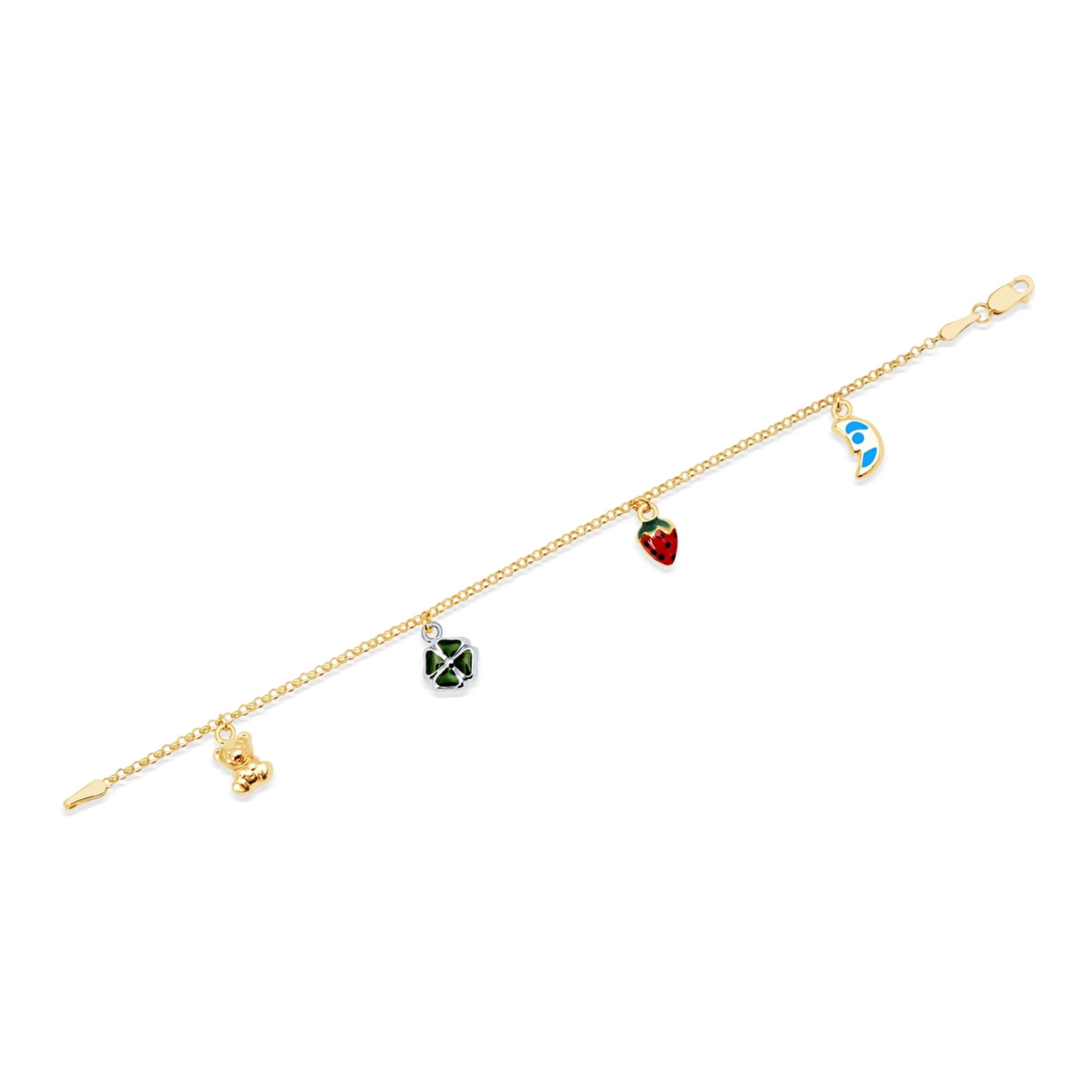 14 Ayar Sarı Altın Çocuk Bileklik