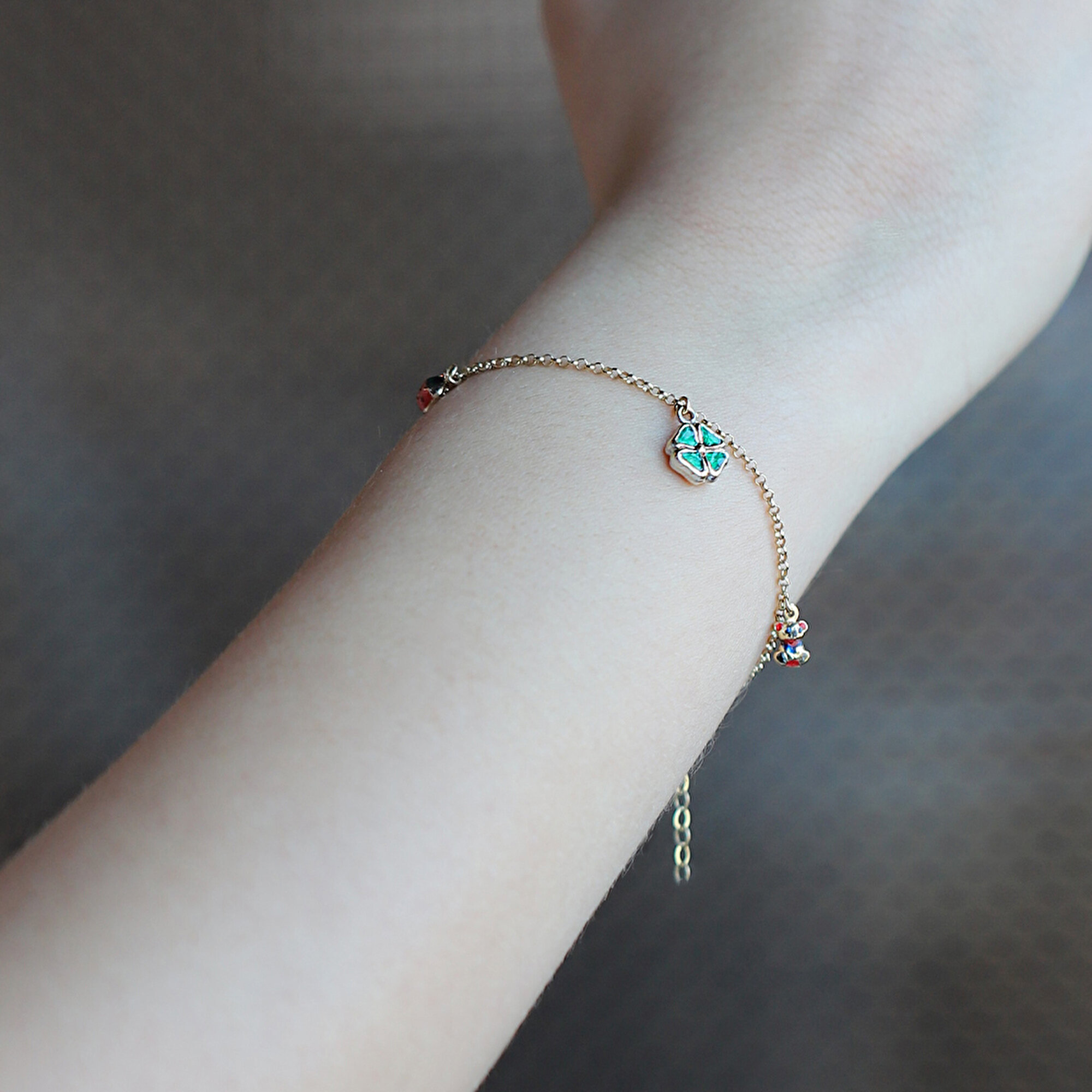 14 Ayar Sarı Altın Çocuk Bileklik