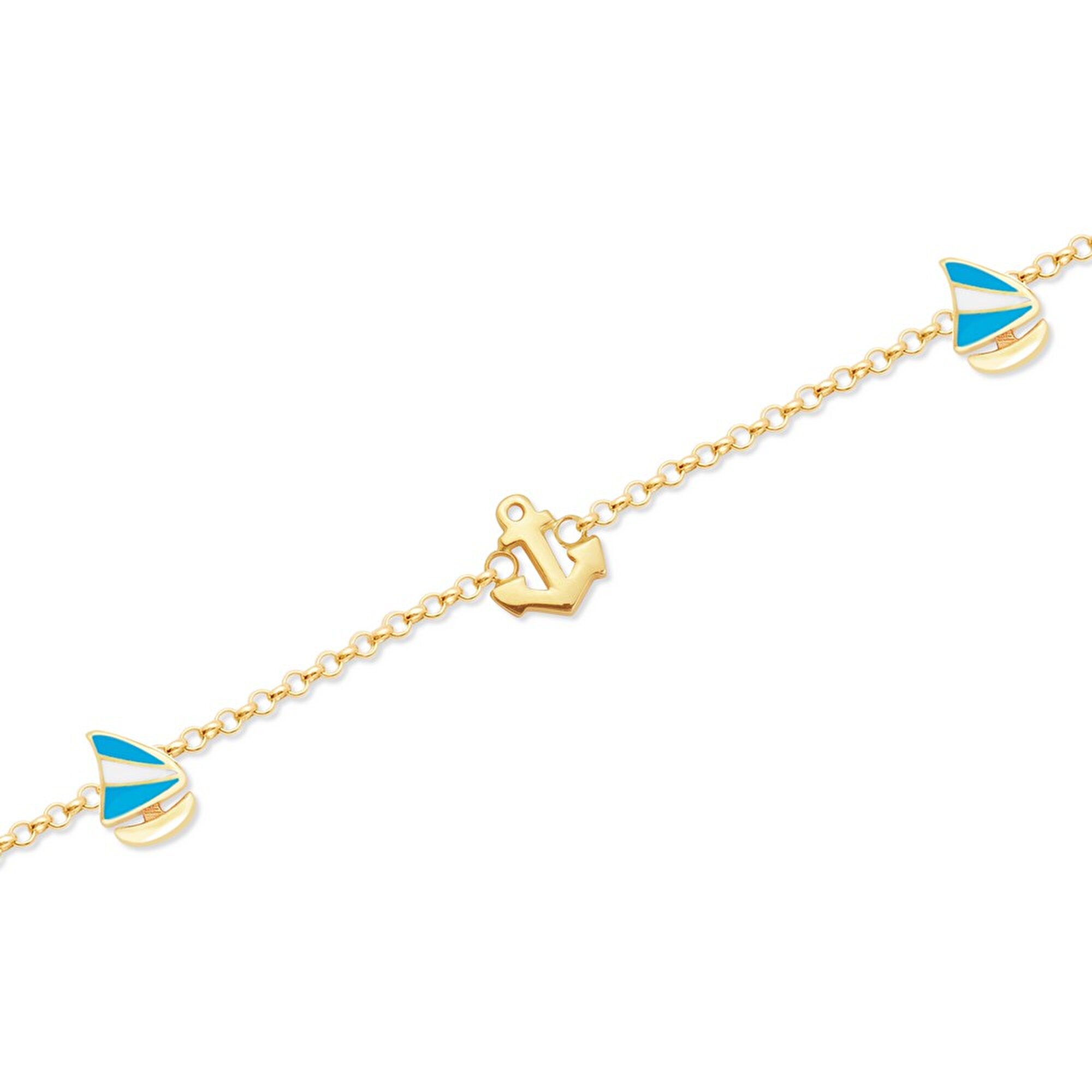 14 Ayar Sarı Altın Çocuk Bileklik