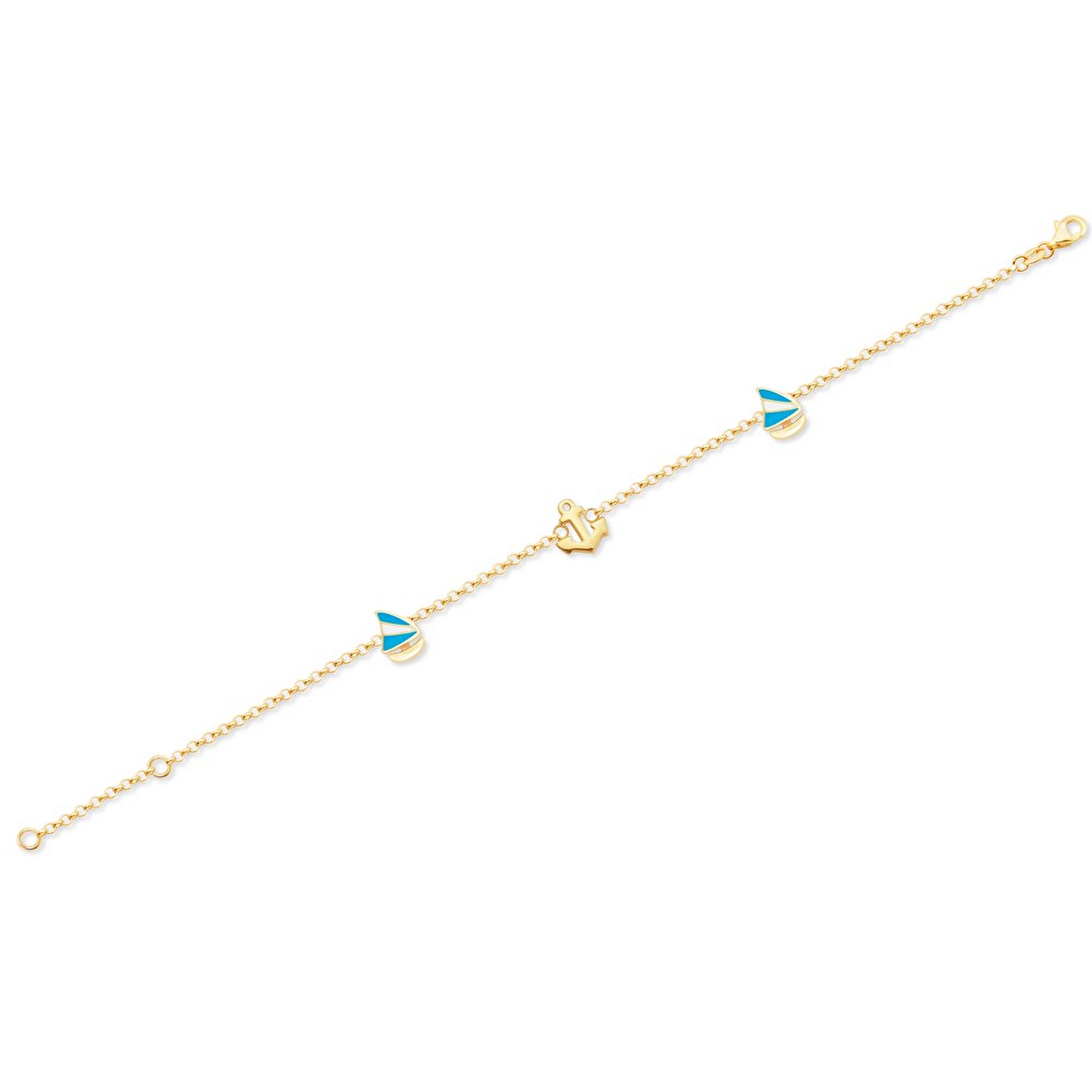 14 Ayar Sarı Altın Çocuk Bileklik