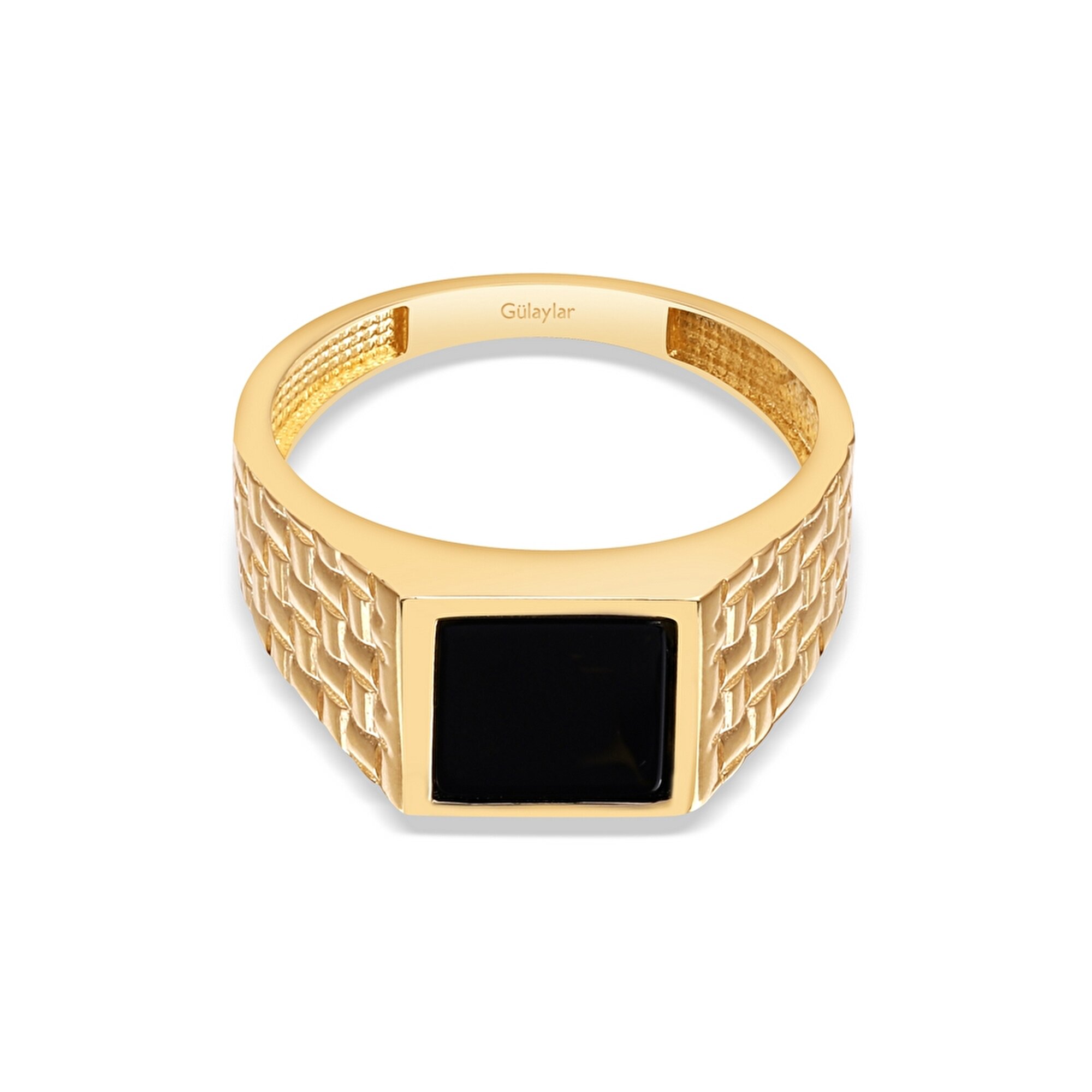 14 Ayar Sarı Altın Erkek Yüzük