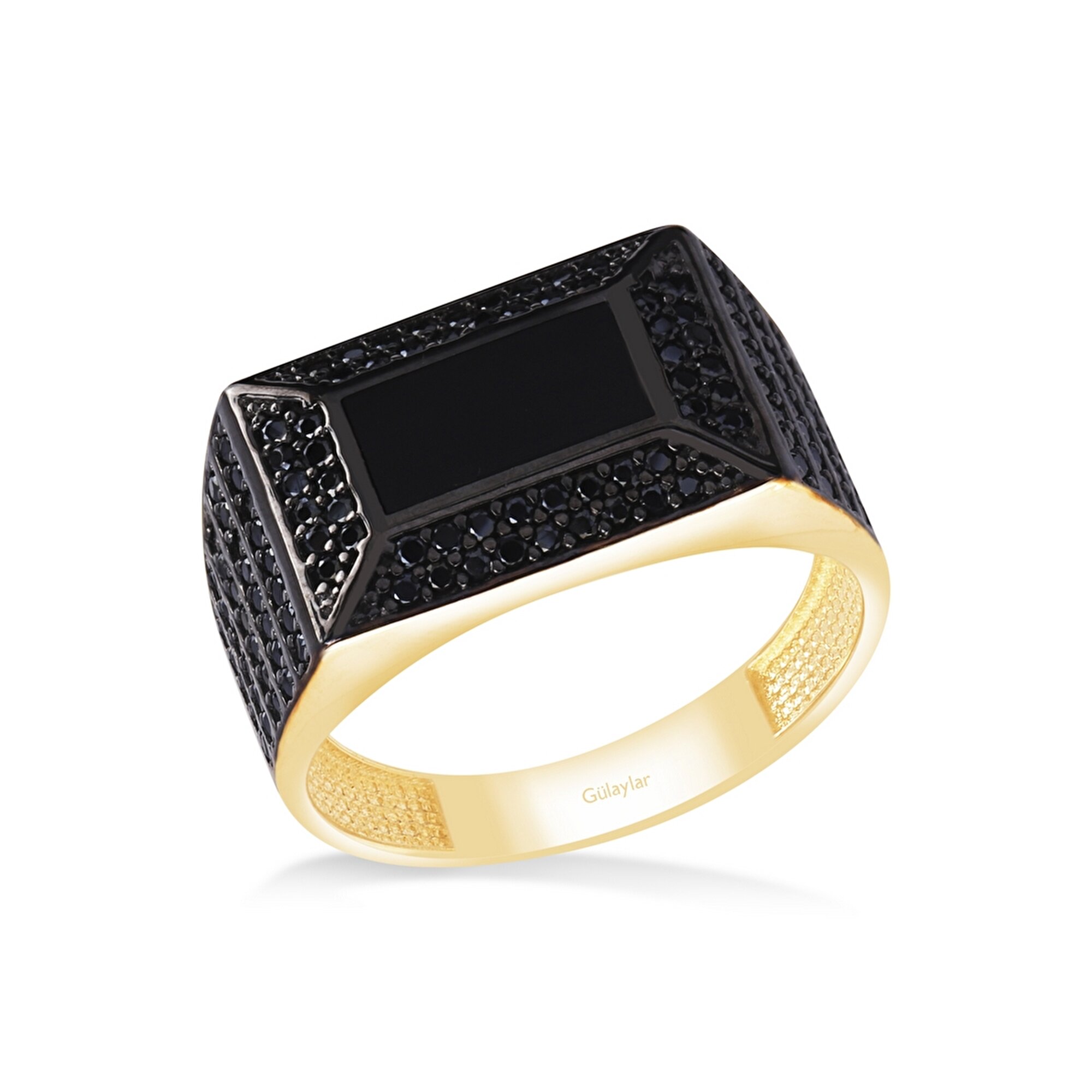 14 Ayar Sarı Altın Erkek Yüzük