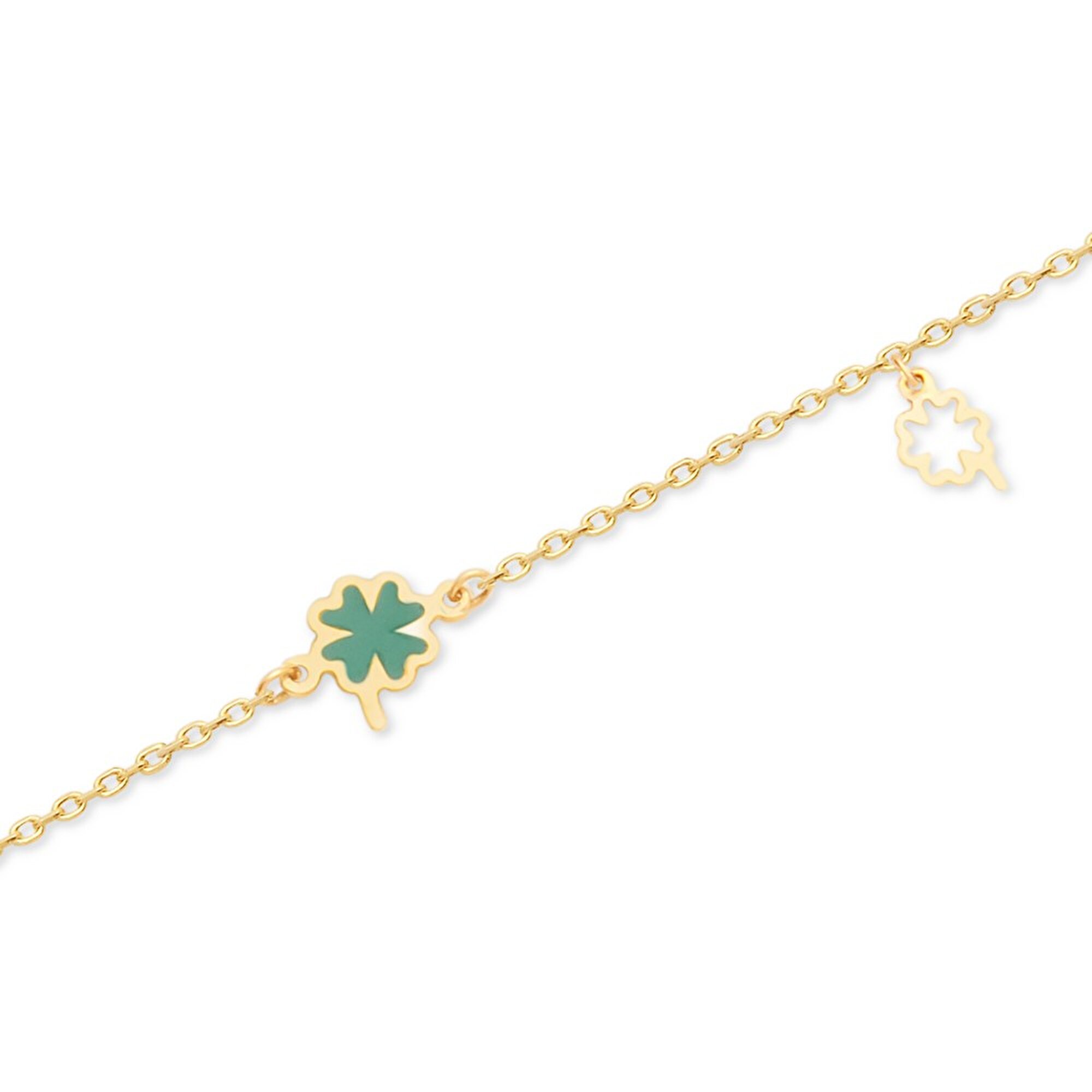 14 Ayar Sarı Altın Göz Figürlü Bileklik