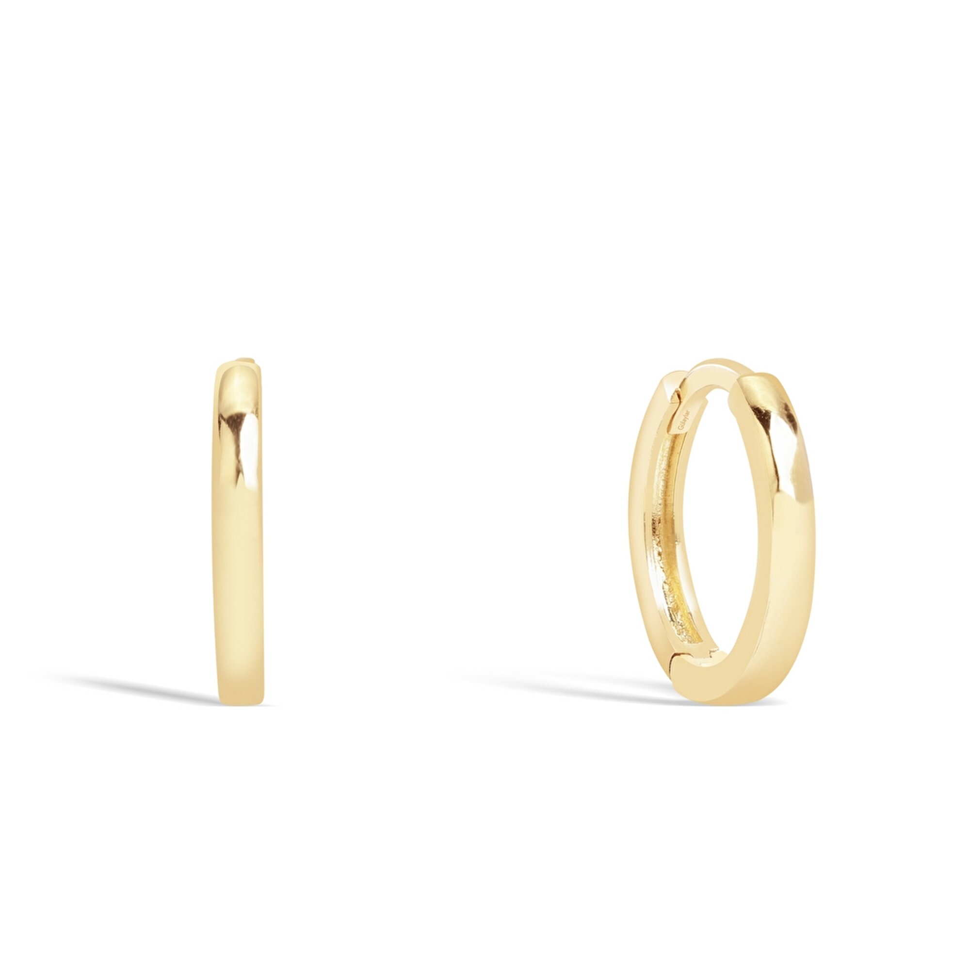 14 Ayar Sarı Altın Halka Küpe