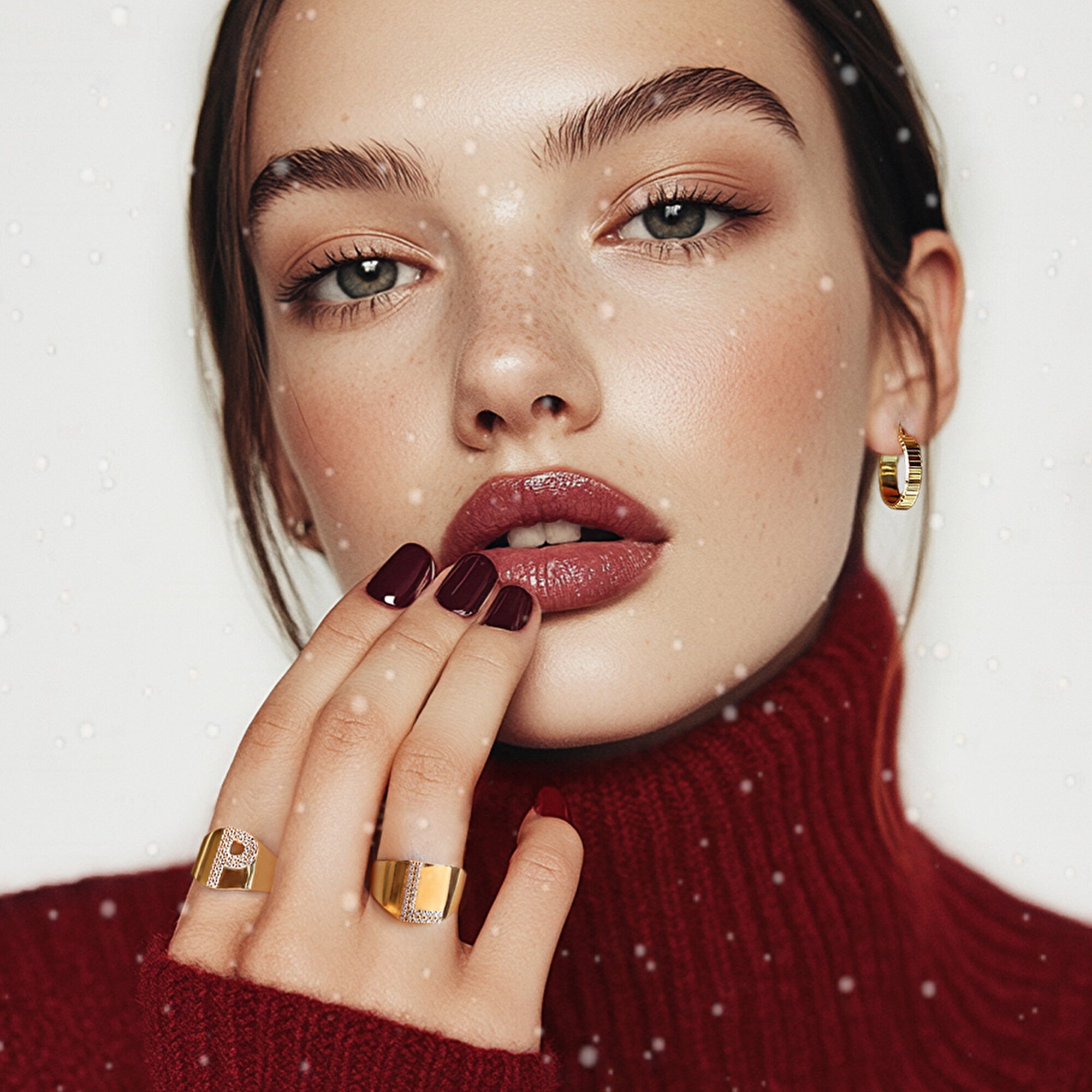 14 Ayar Sarı Altın Halka Küpe