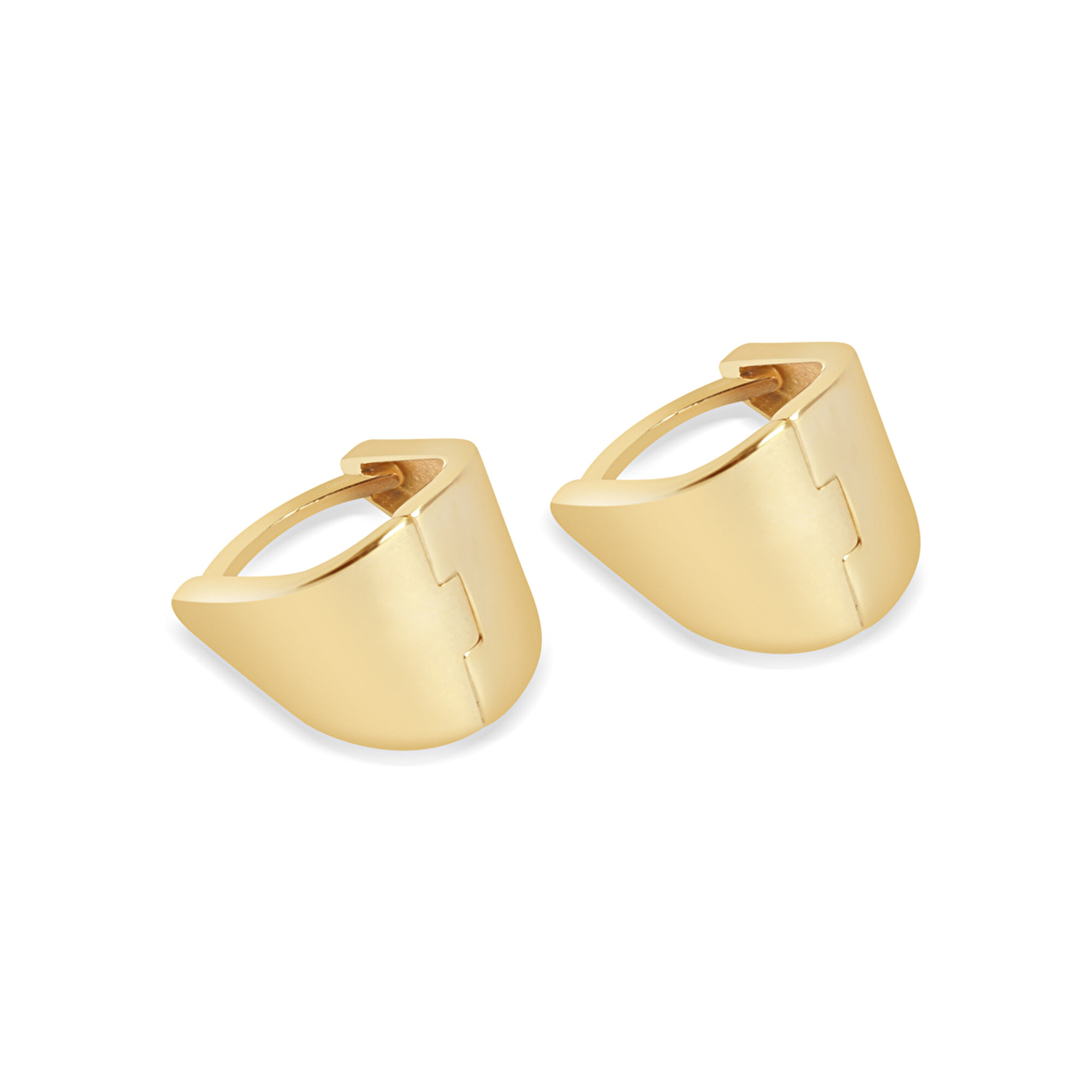 14 Ayar Sarı Altın Halka Küpe