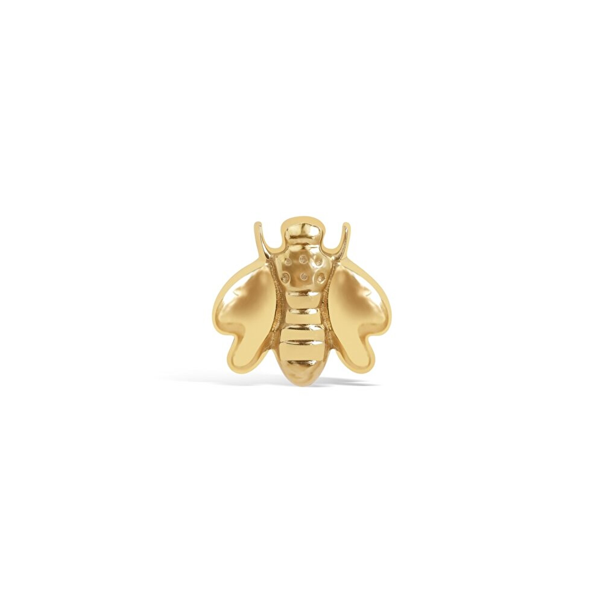 14 Ayar Sarı Altın Arı Tragus Piercing