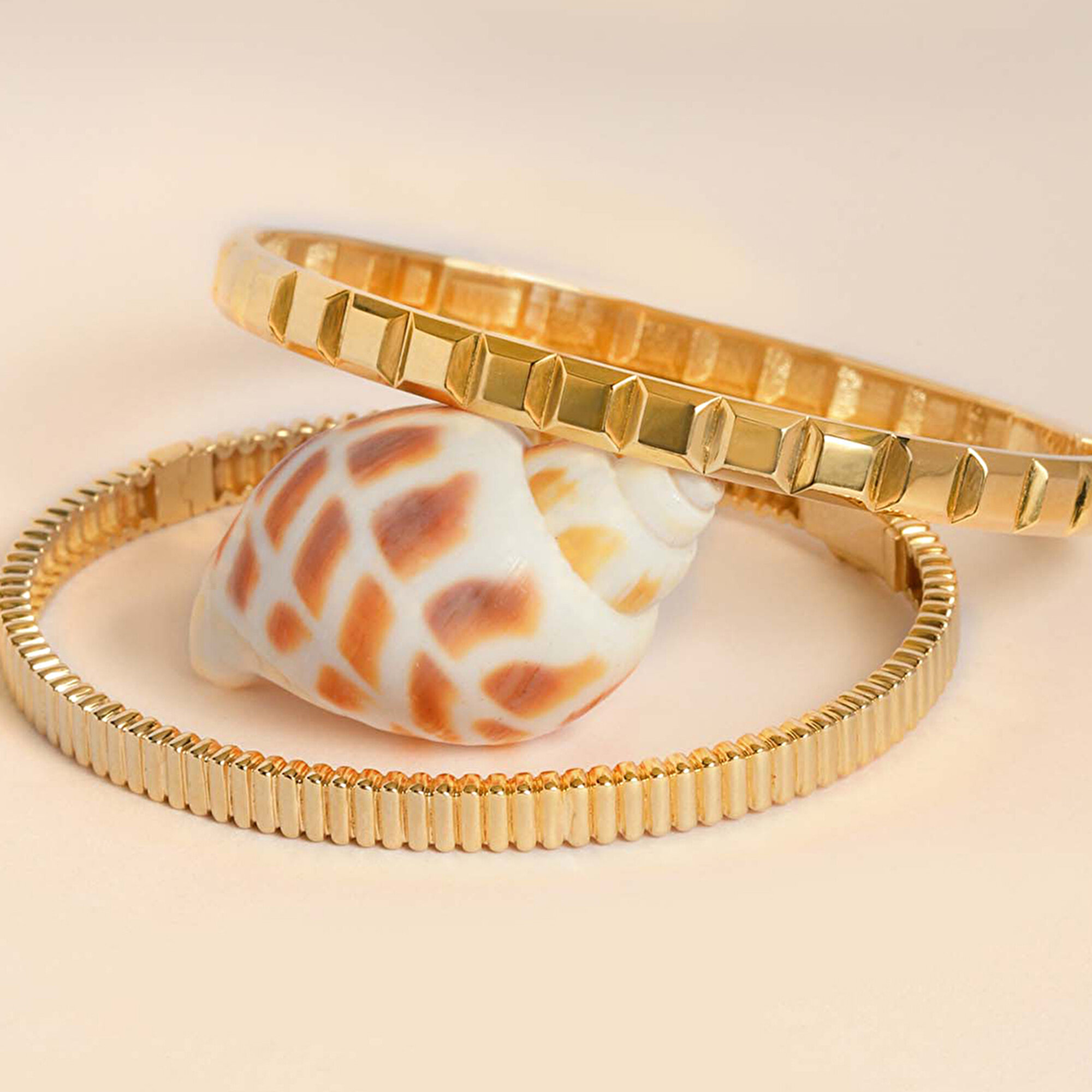 14 Ayar Sarı Altın Kelepçe Bilezik