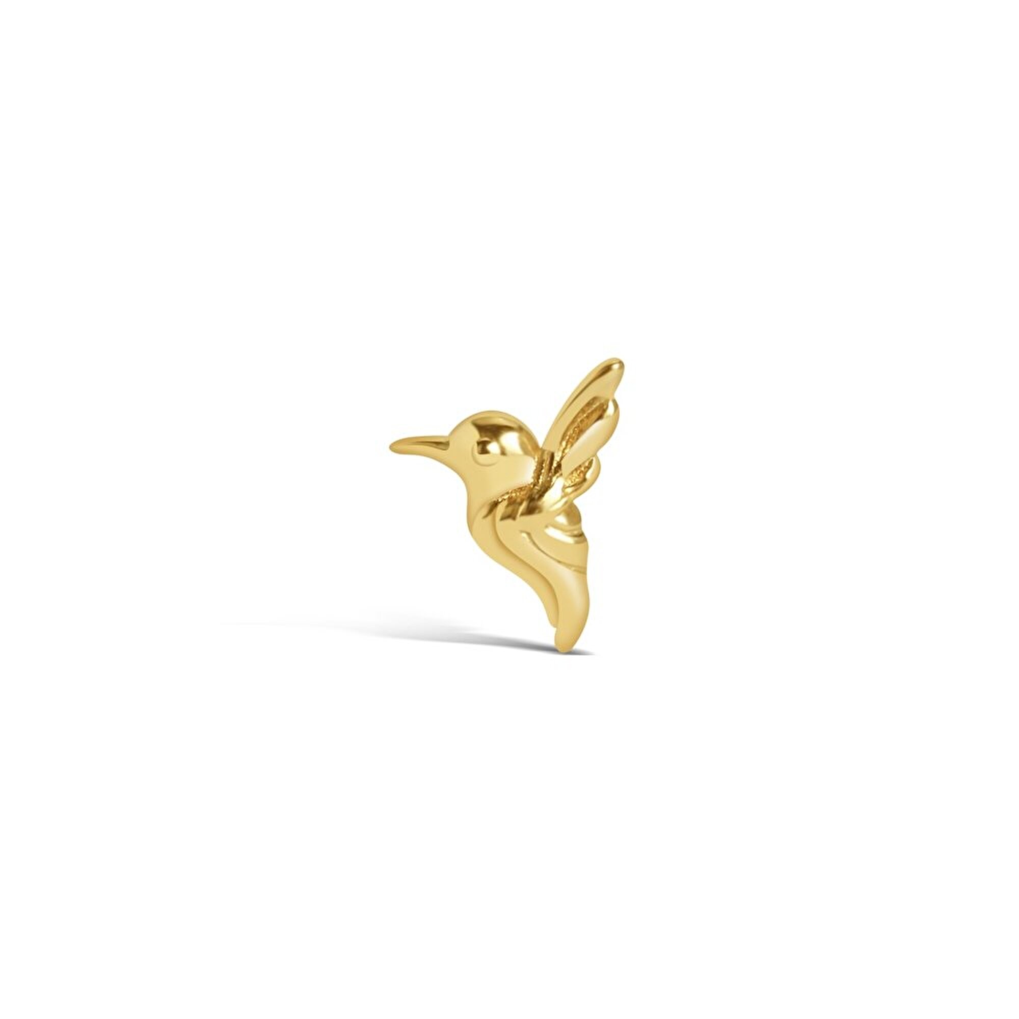 14 Ayar Sarı Altın Kuş Tragus Piercing