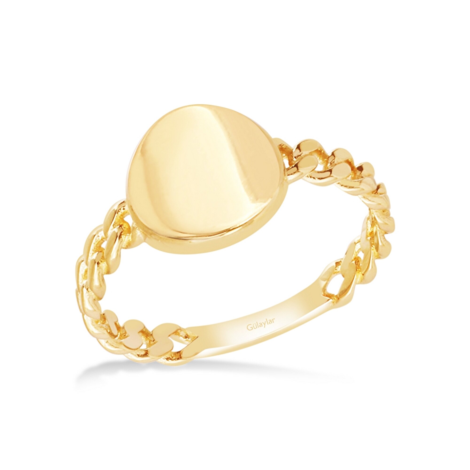 14 Ayar Sarı Altın Serçe Parmak Yüzük