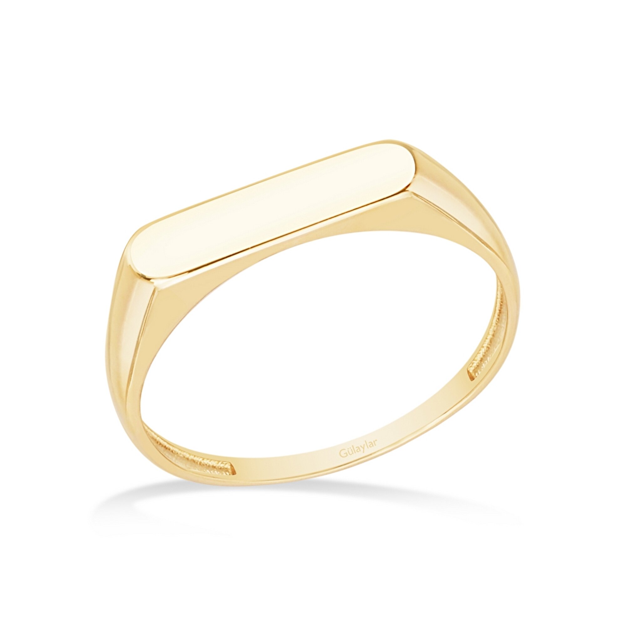 14 Ayar Sarı Altın Serçe Parmak Yüzük