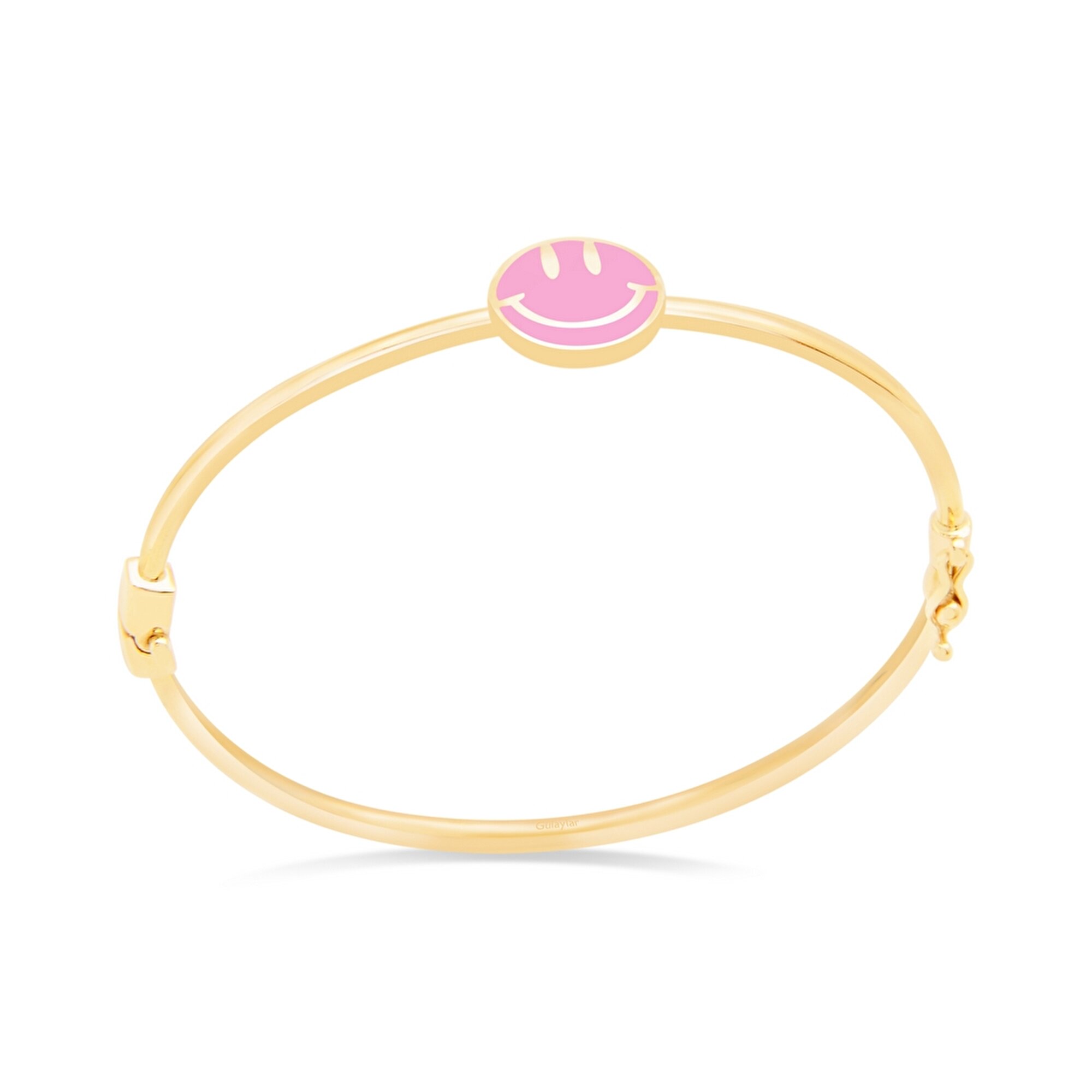 14 Ayar Sarı Altın Smile Çocuk Bilezik