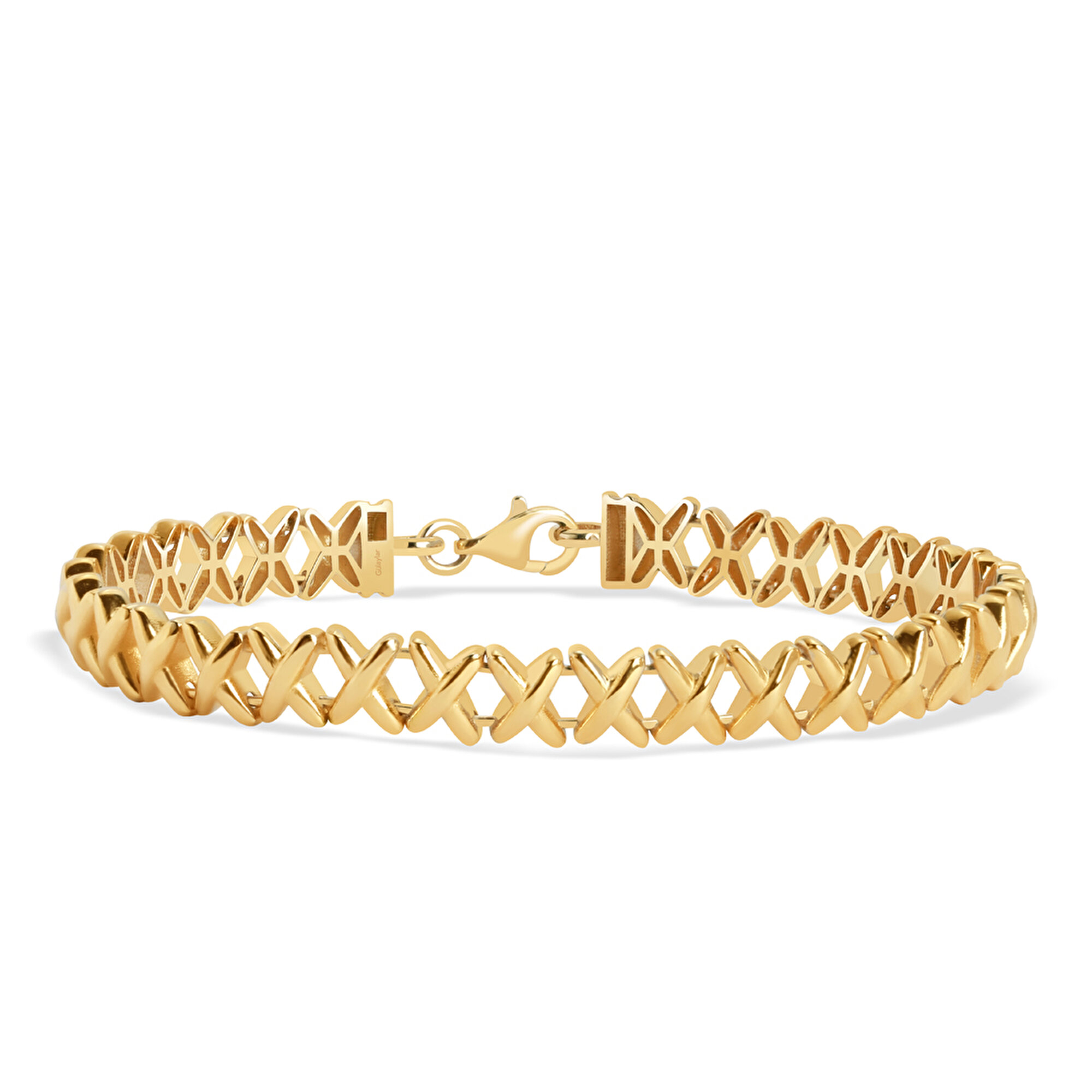 14 Ayar Sarı Altın Taşsız Bileklik