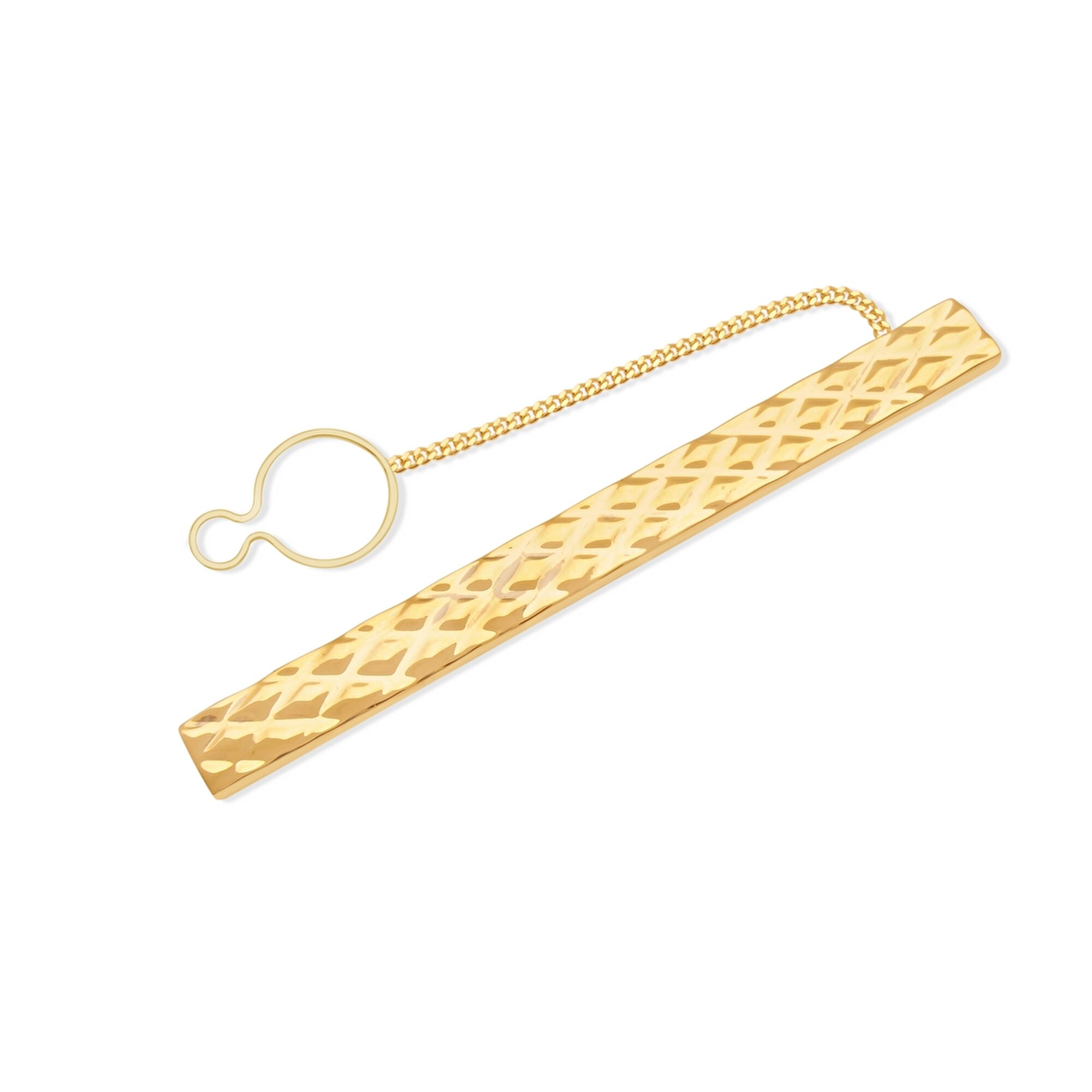 14 Ayar Sarı Altın Taşsız Kravat İğnesi