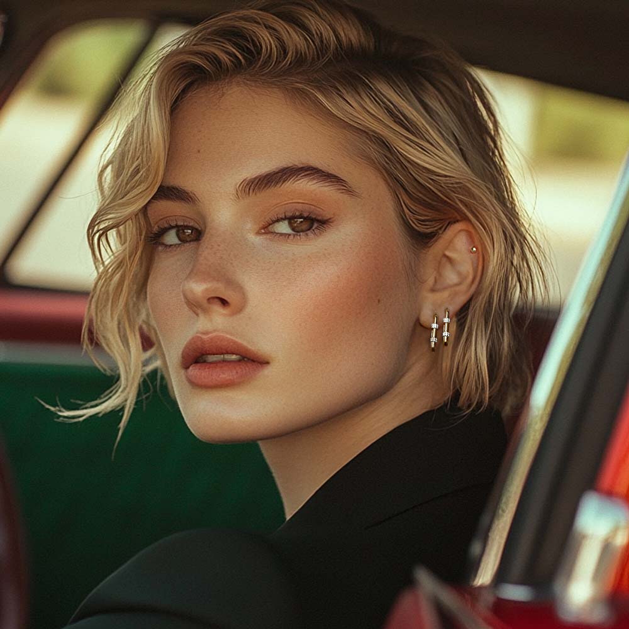 14 Ayar Sarı Altın Top Tragus Piercing