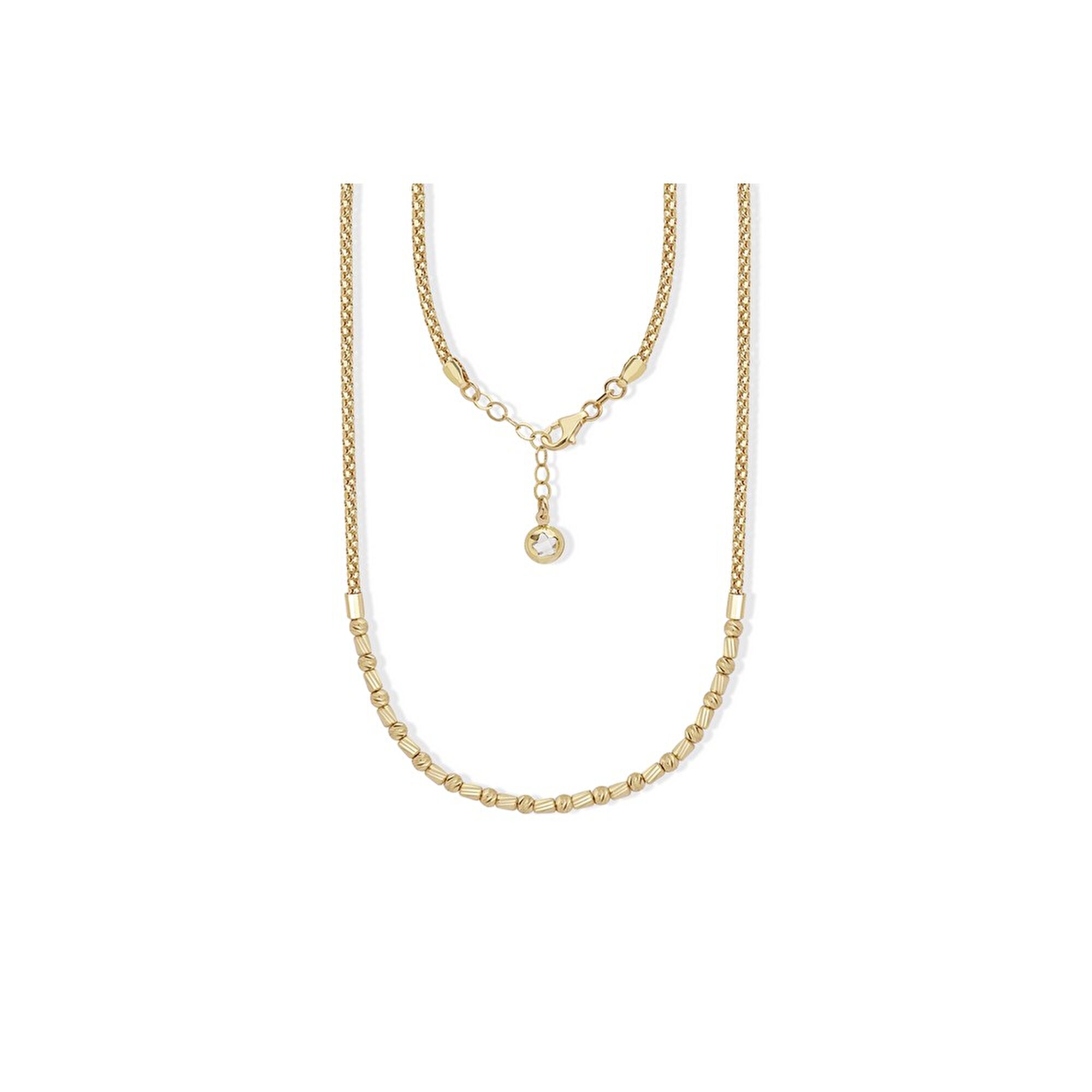 14 Ayar Sarı Altın Dorika Zincir Kolye